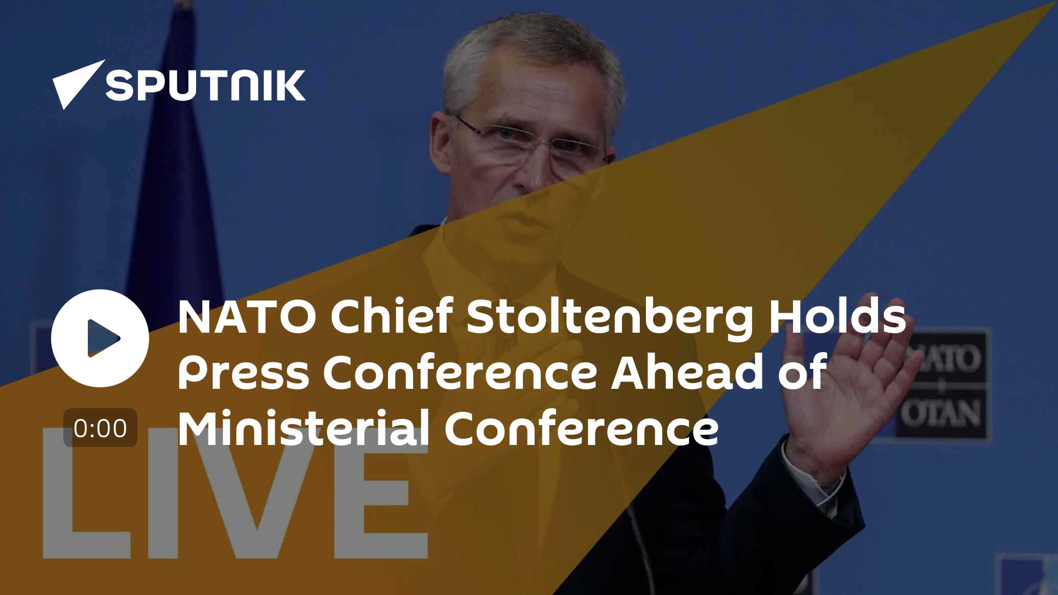 NATO Chief Stoltenberg Holds Press Conference Ahead of Ministerial Conference