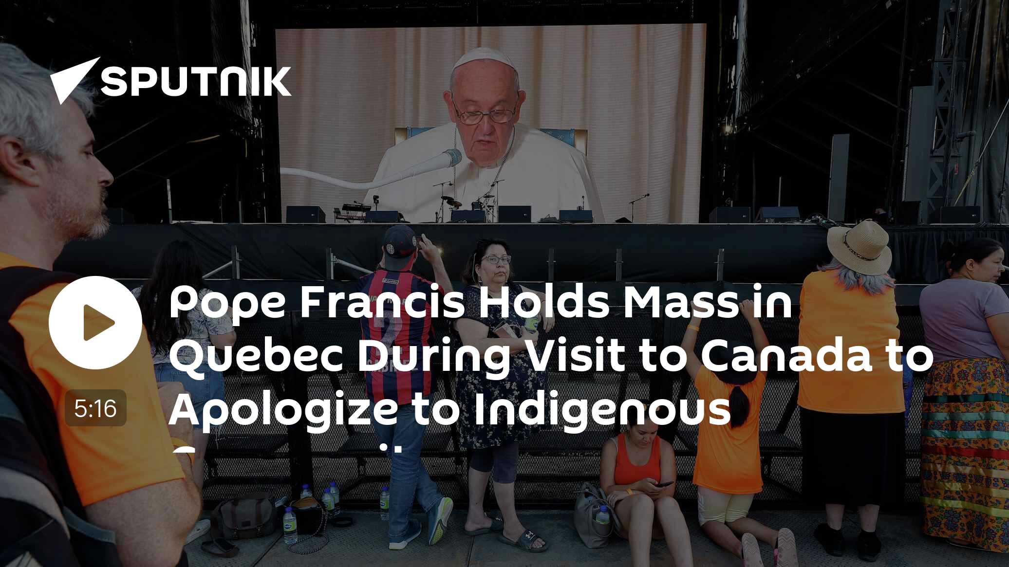 Pope Francis Holds Mass in Quebec During Visit to Canada to Apologize ...