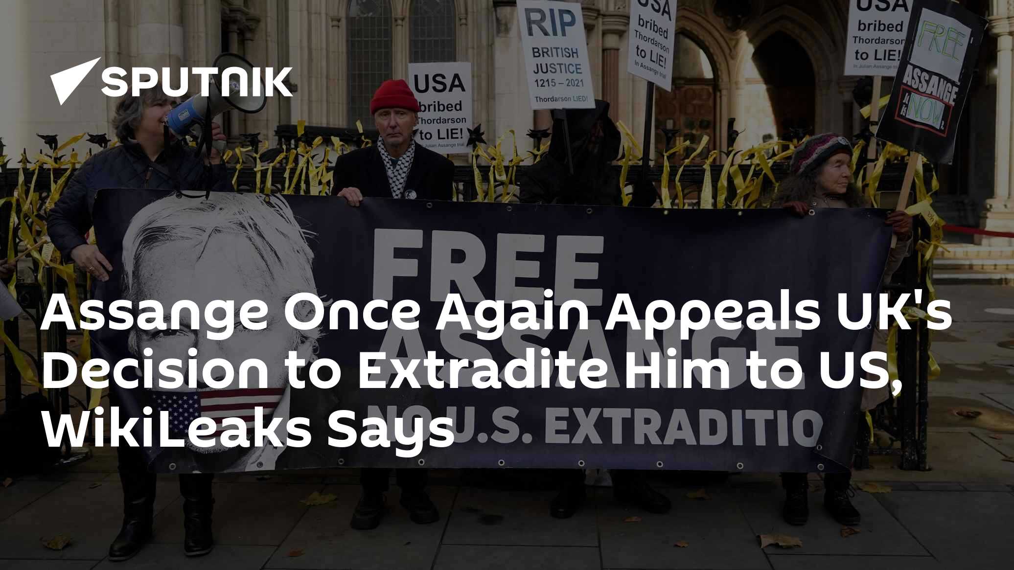 Assange Once Again Appeals UK's Decision to Extradite Him to US