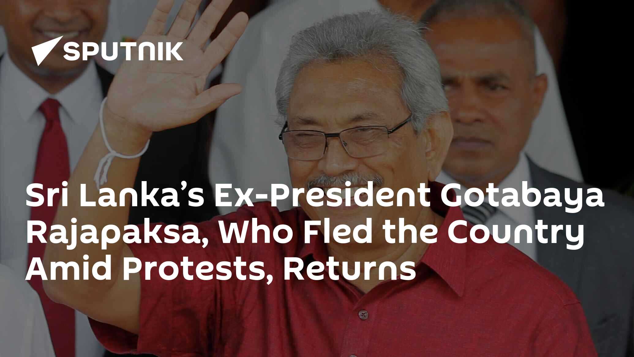 Sri Lanka’s Ex-President Gotabaya Rajapaksa, Who Fled The Country Amid ...