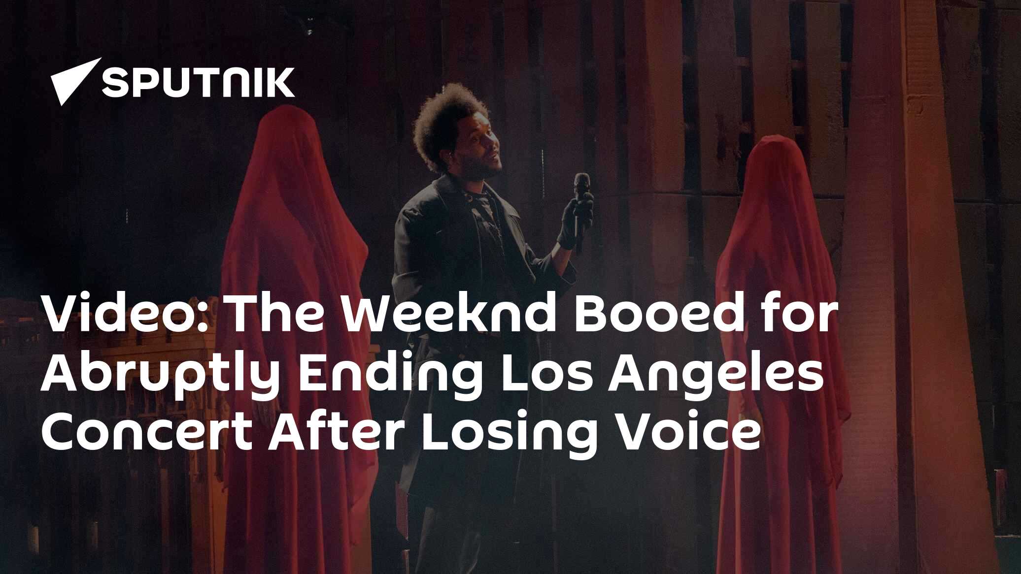 Video The Weeknd Booed for Abruptly Ending Los Angeles Concert After