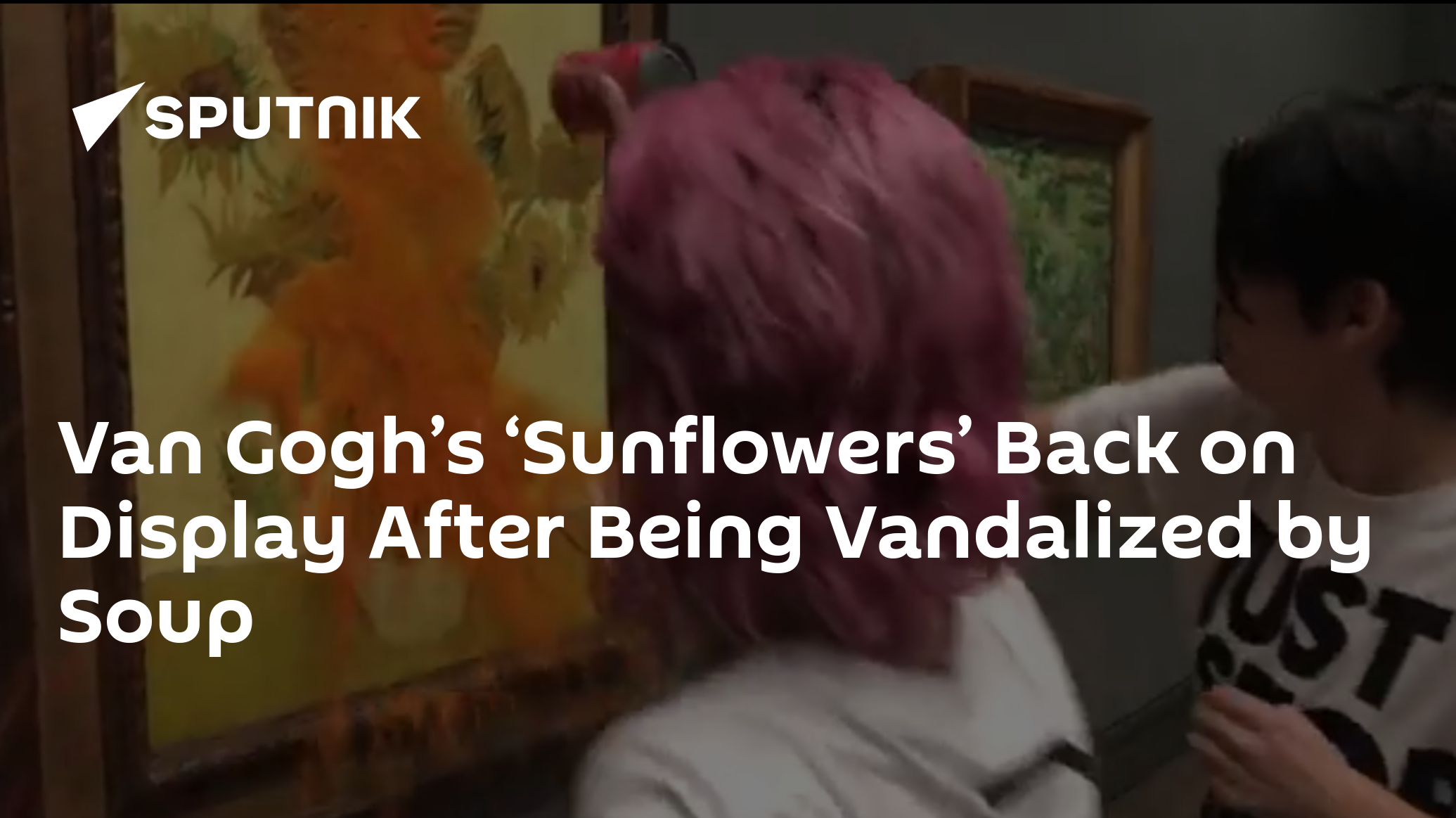 Van Gogh’s ‘Sunflowers’ Back on Display After Being Vandalized by Soup 15.10.2022, Sputnik