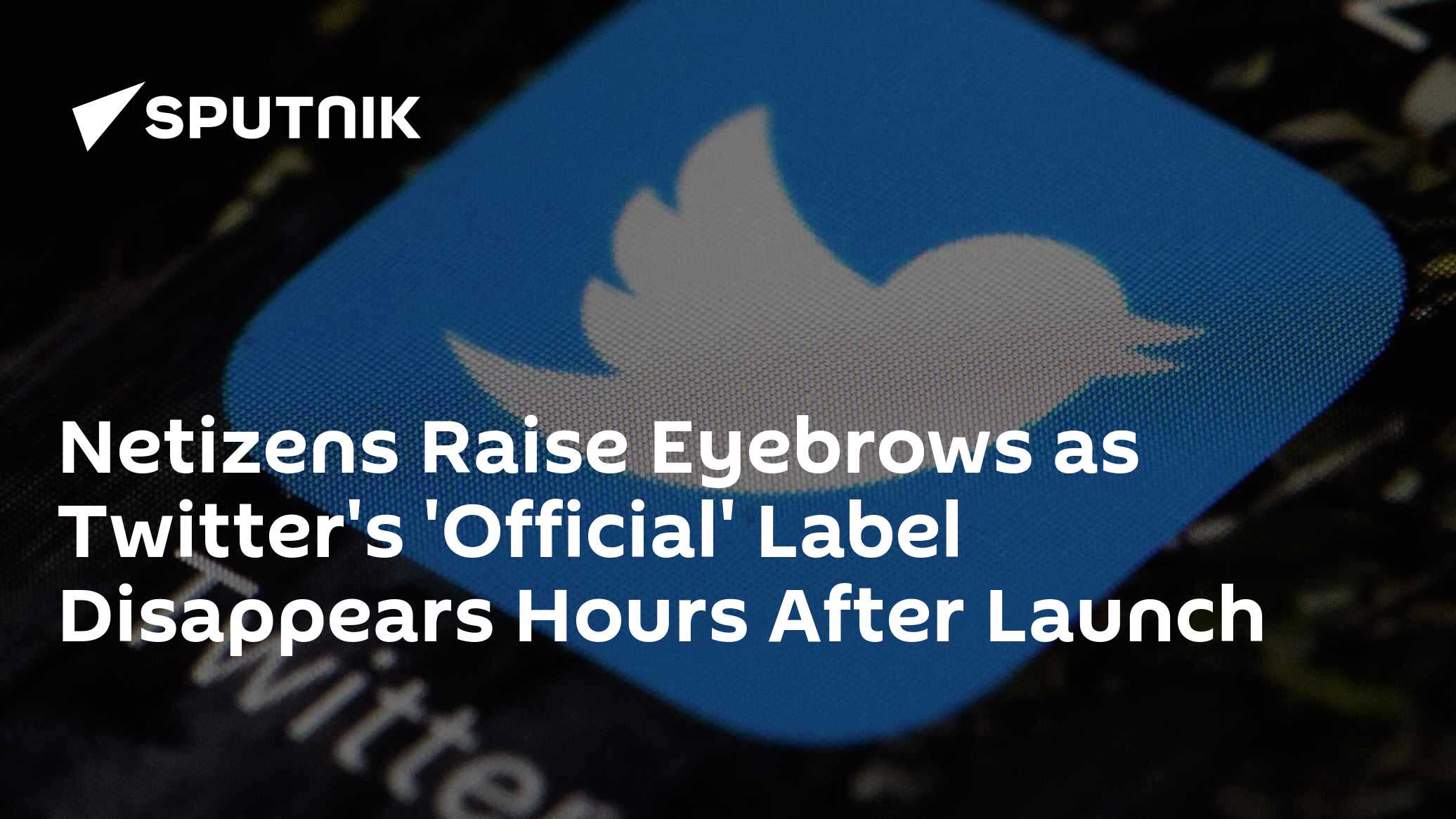 Netizens Raise Eyebrows as Twitter's 'Official' Label Disappears Hours ...