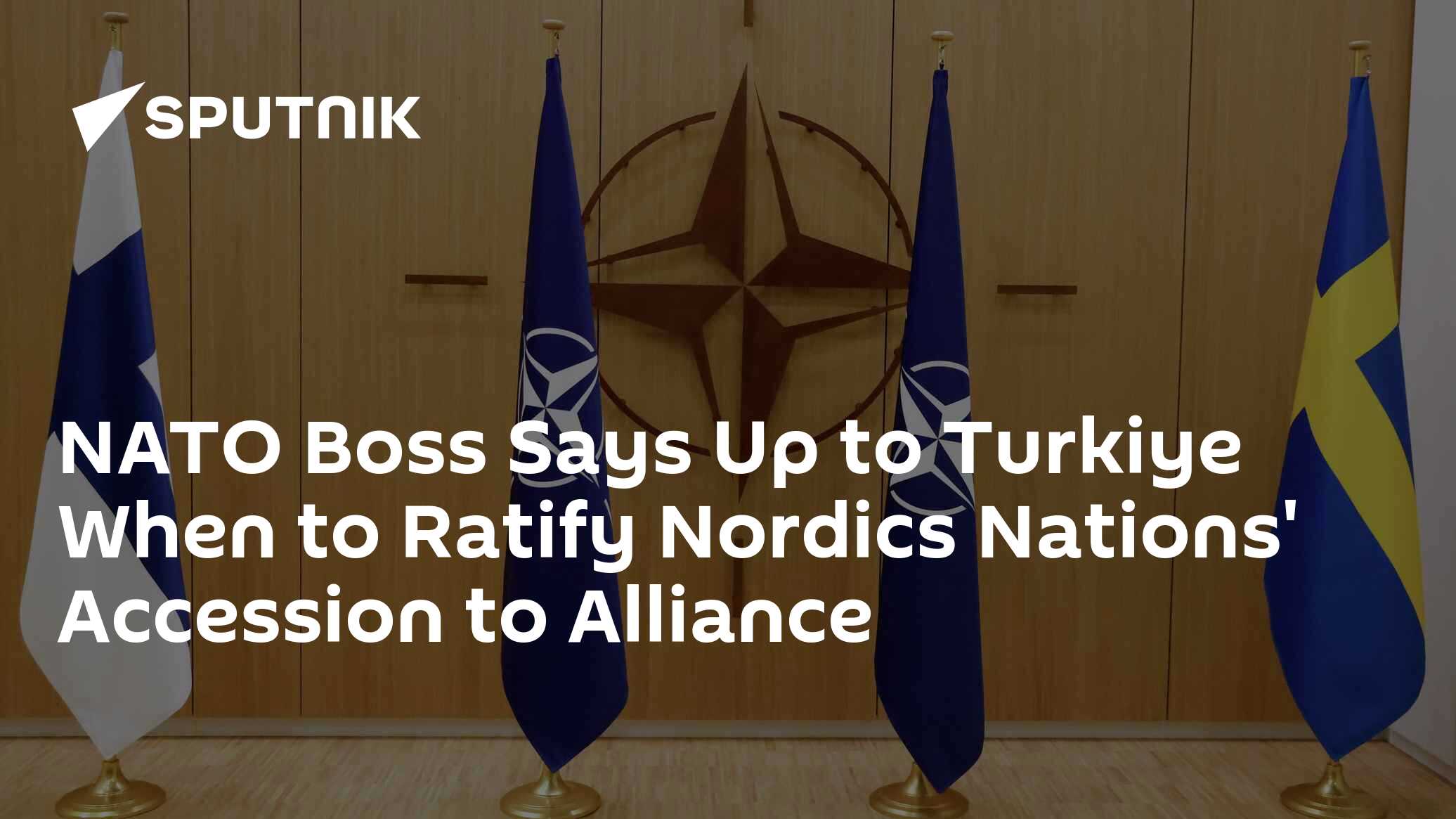 NATO Boss Says Up to Turkiye When to Ratify Nordics Nations
