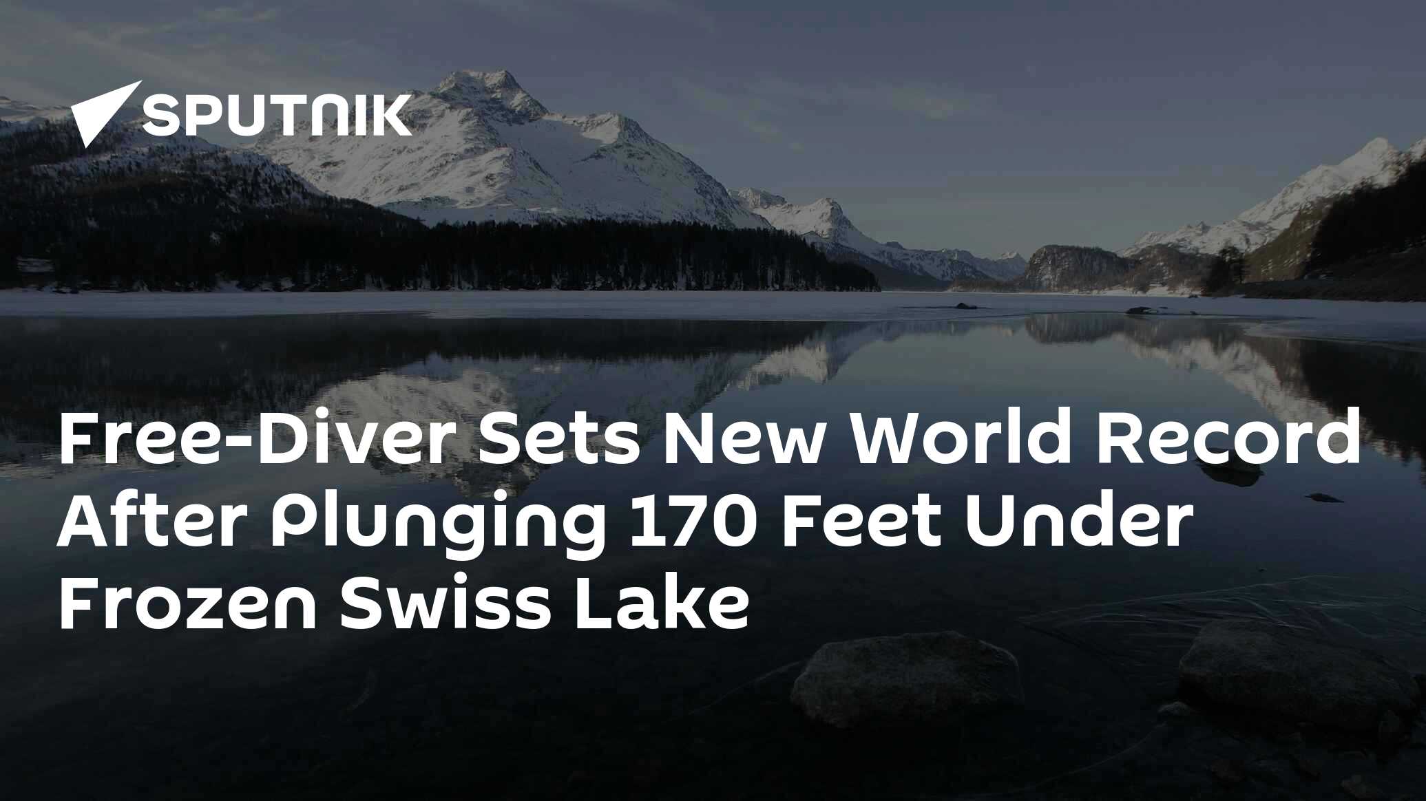 FreeDiver Sets New World Record After Plunging 170 Feet Under Frozen(01)
