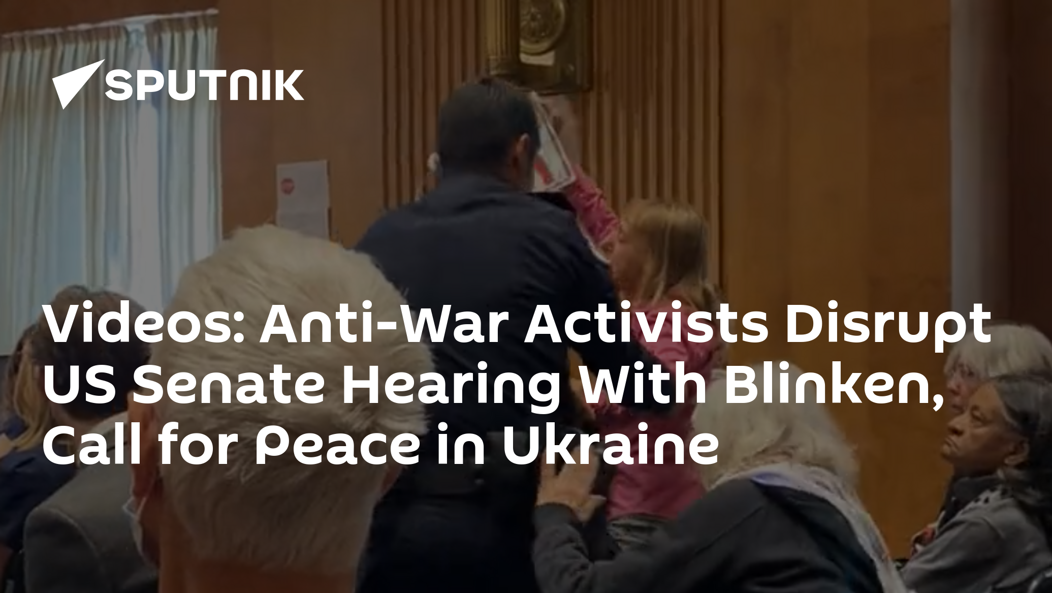 Videos: Anti-War Activists Disrupt US Senate Hearing With Blinken, Call for Peace in Ukraine