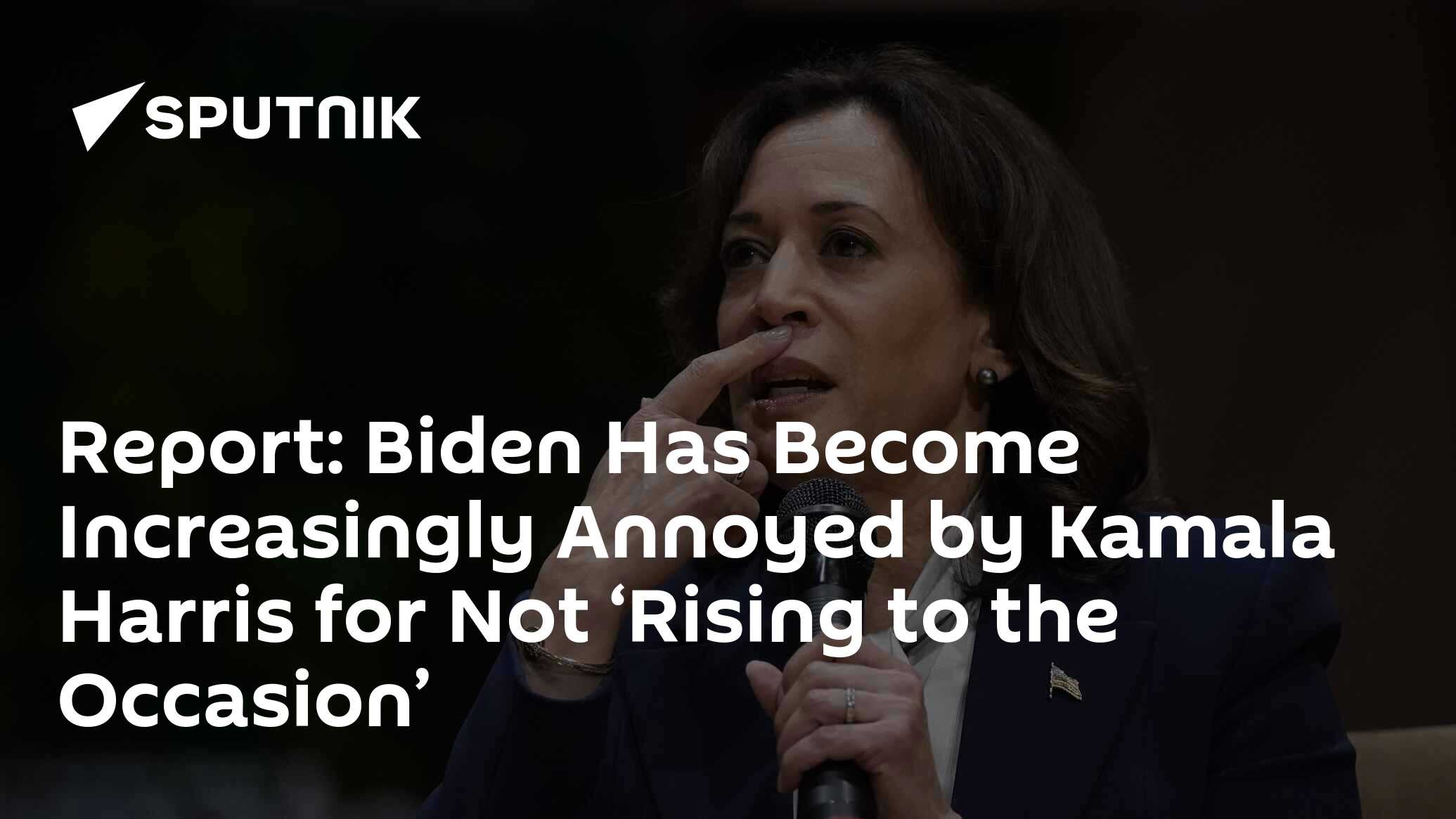 Report: Biden Has Become Increasingly Annoyed By Kamala Harris For Not ...