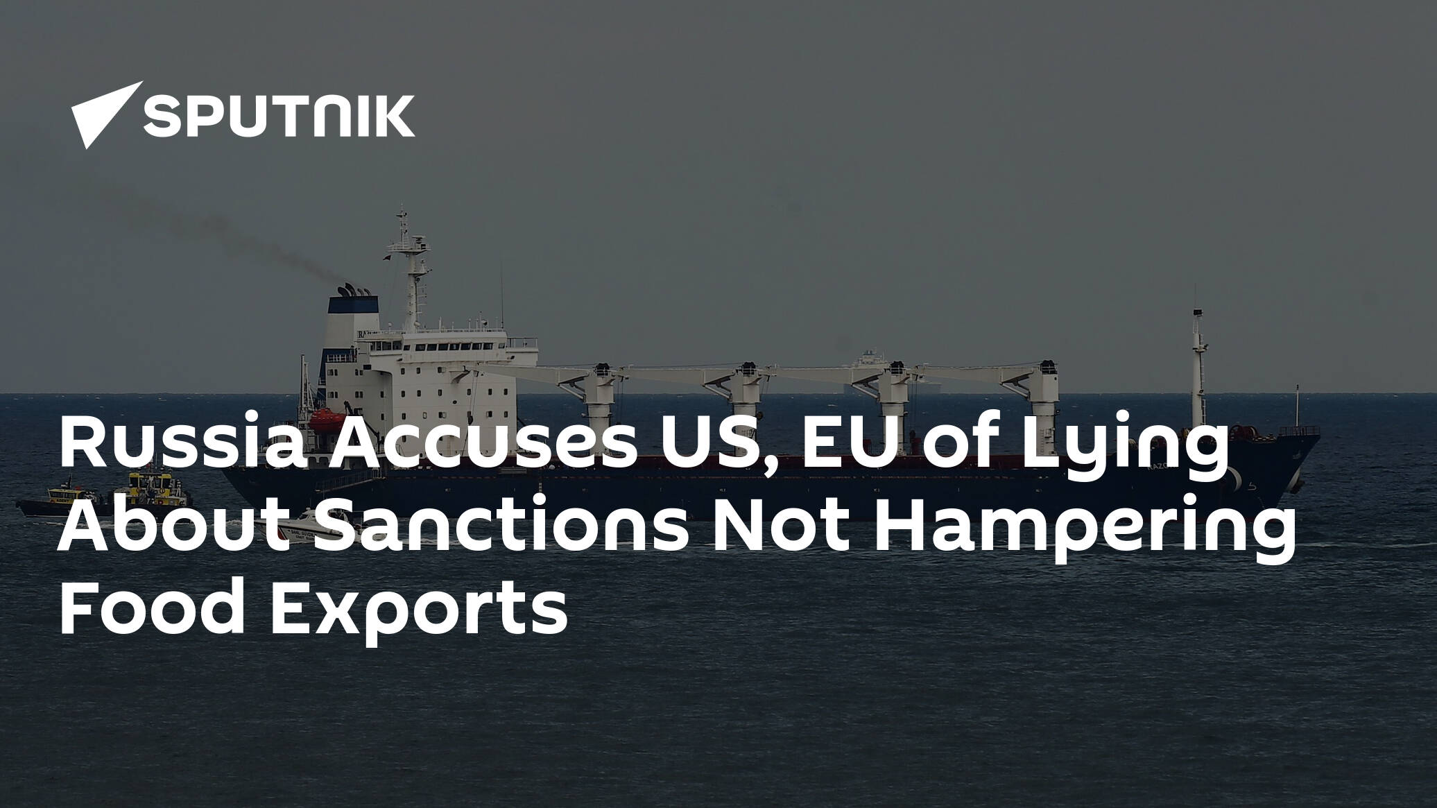 Russia Accuses US, EU of Lying About Sanctions Not Hampering Food Exports