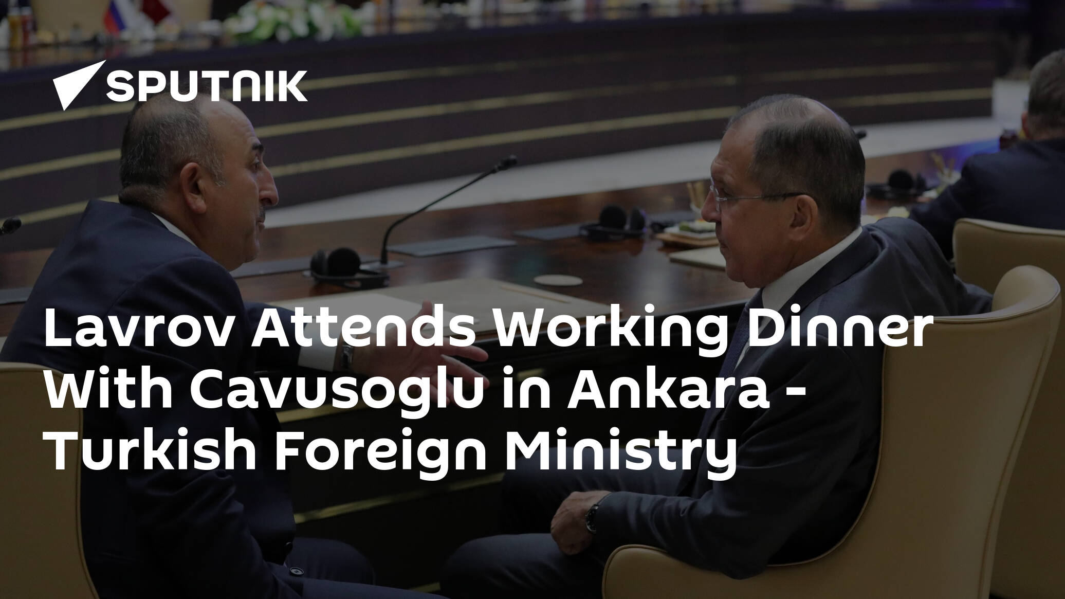 Lavrov Attends Working Dinner With Cavusoglu in Ankara – Turkish Foreign Ministry