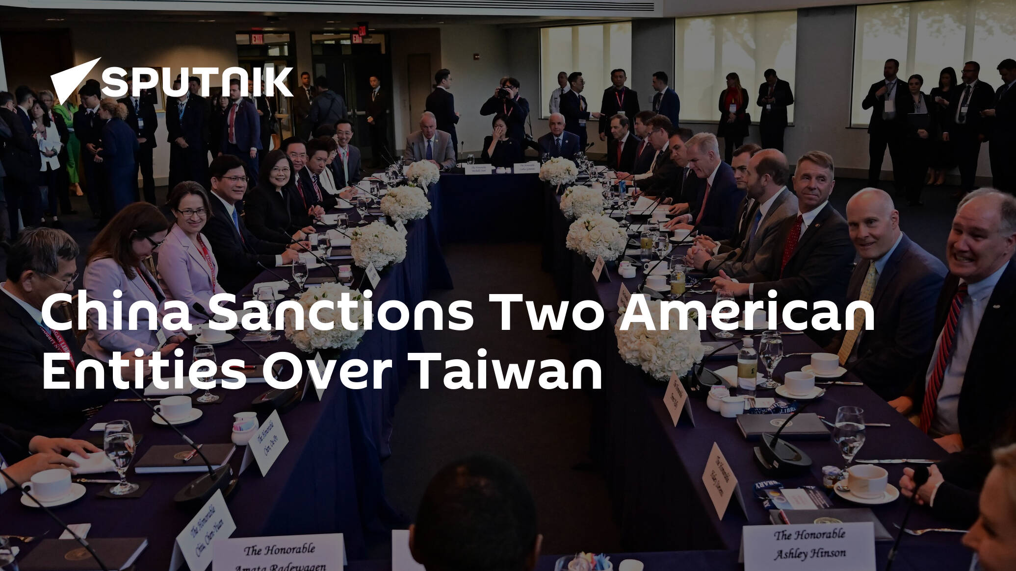 China Sanctions Two American Entities Over Taiwan