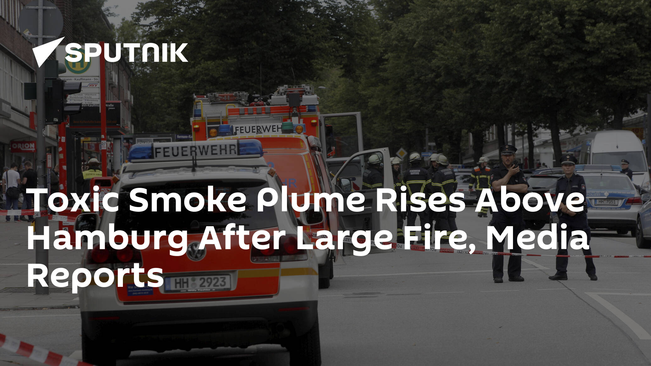 Toxic Smoke Plume Rises Above Hamburg After Large Fire, Media Reports