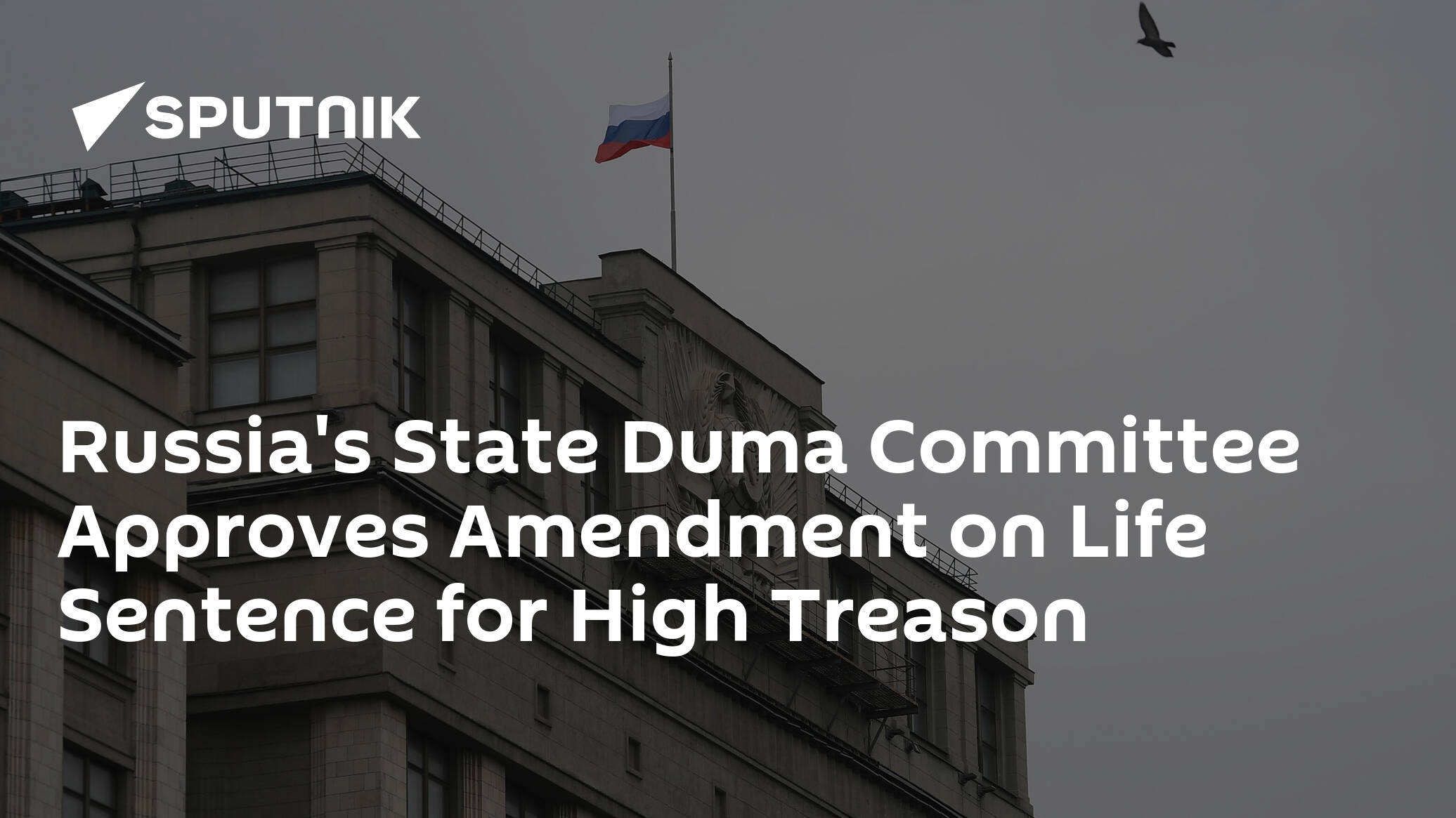 Russia's State Duma Committee Approves Amendment on Life Sentence for High Treason