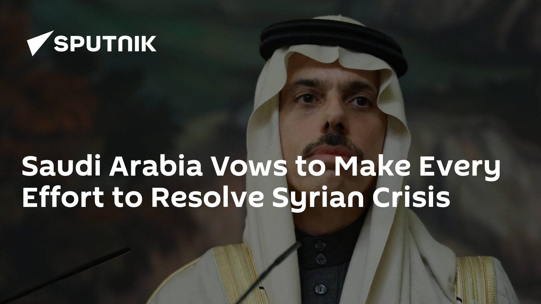 Saudi Arabia Vows to Make Every Effort to Resolve Syrian Crisis