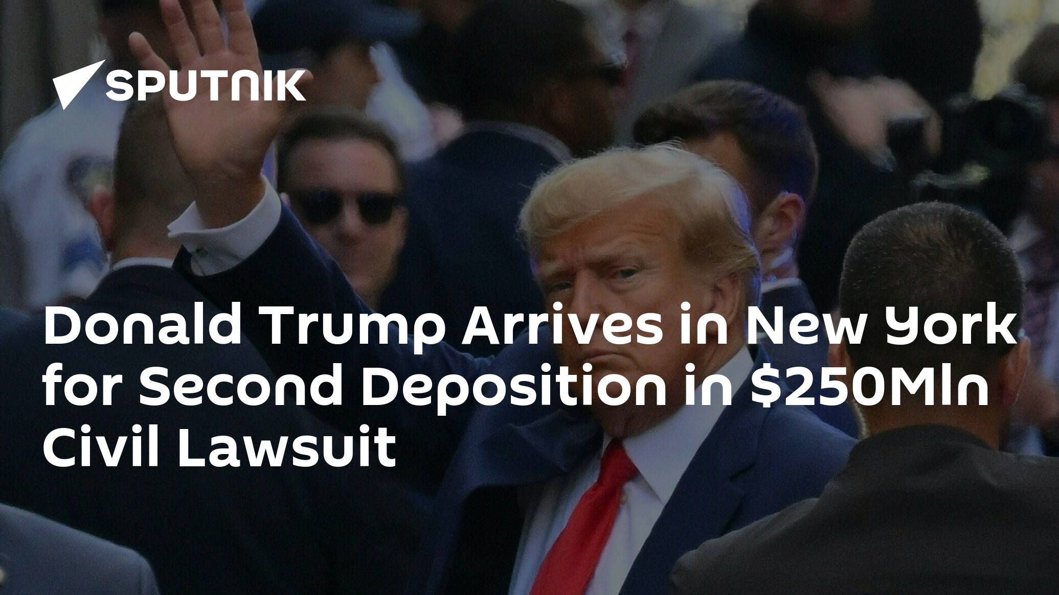 Donald Trump Arrives in New York for Second Deposition in 0Mln Civil Lawsuit