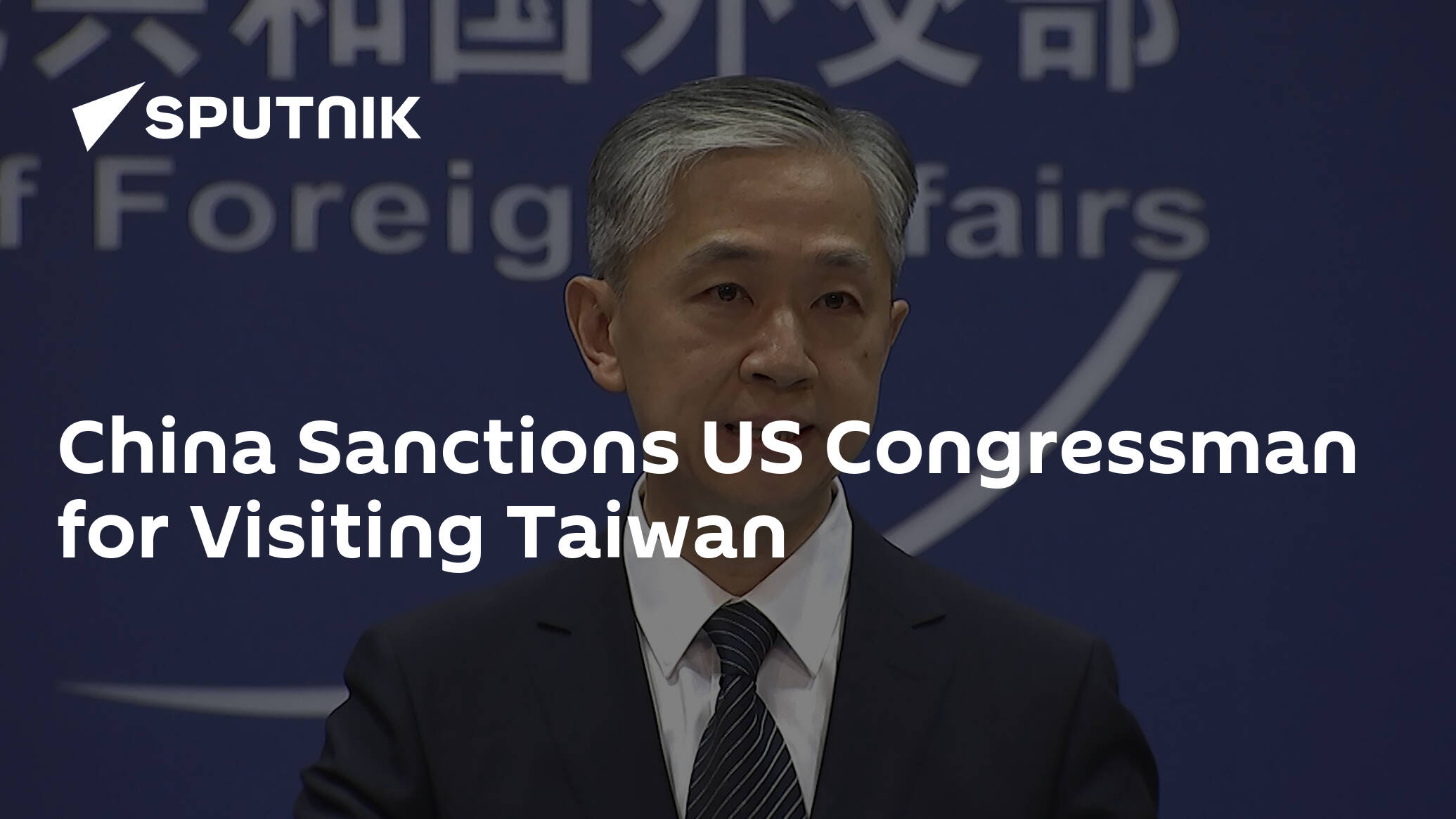 China Sanctions US Congressman for Visiting Taiwan