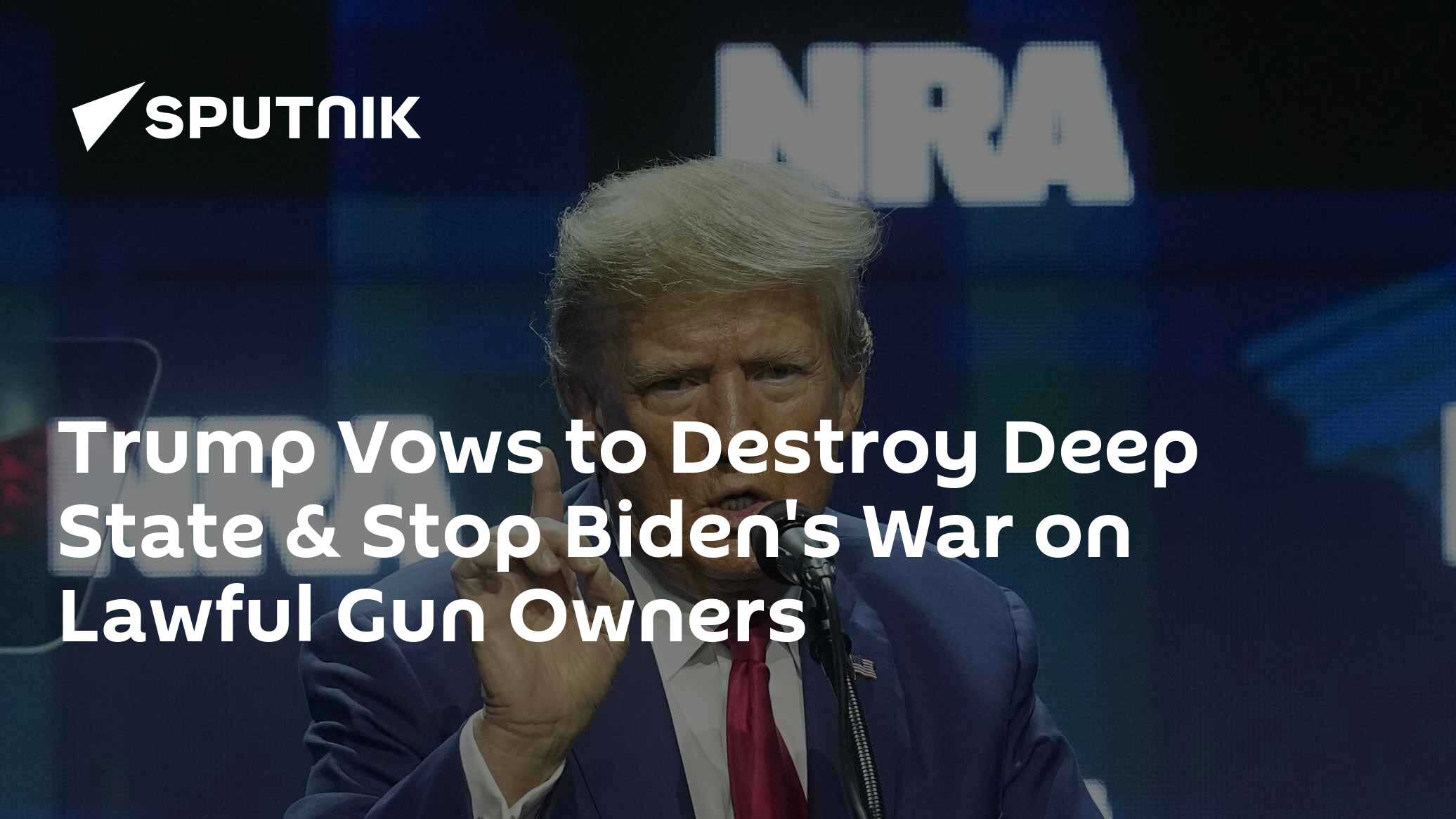 Trump Vows to Destroy Deep State & Stop Biden's War on Lawful Gun Owners Trump Vows to Destroy Deep State & Stop Biden's War on Lawful Gun Owners