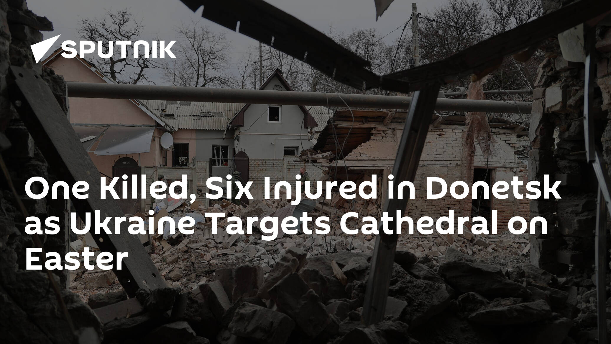 Ukrainian Rockets Fall Near Donetsk Cathedral Amid Easter Service