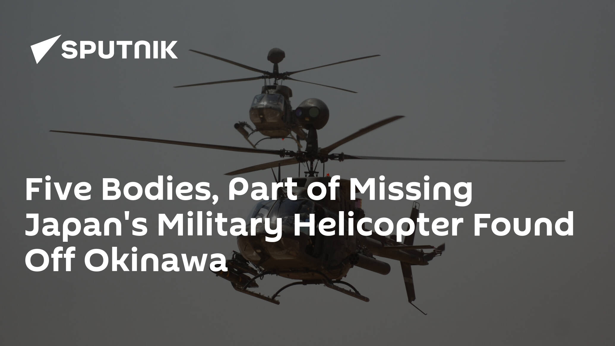 Five Bodies, Part of Missing Japan's Military Helicopter Found Off Okinawa