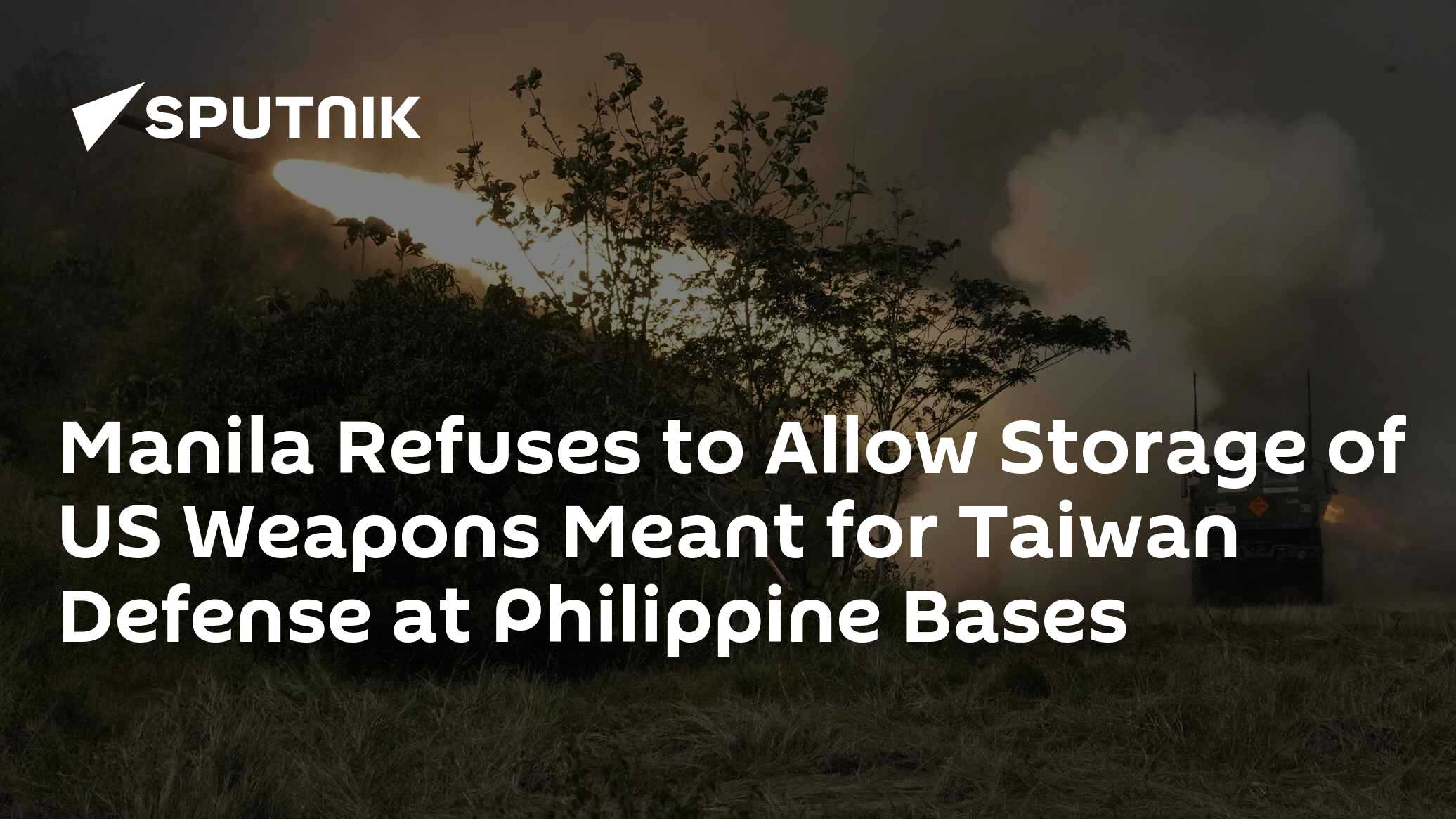 Manila Refuses to Allow US Weapons for Taiwan Defense at Philippine Bases - Vimarsana News