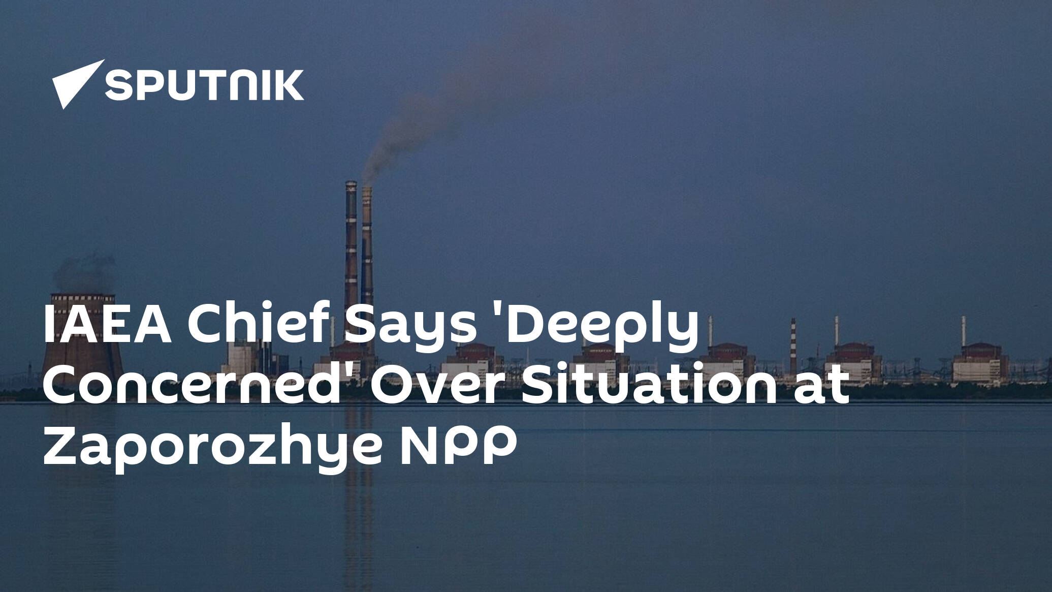 IAEA Chief Says 'Deeply Concerned' Over Situation at Zaporozhye NPP