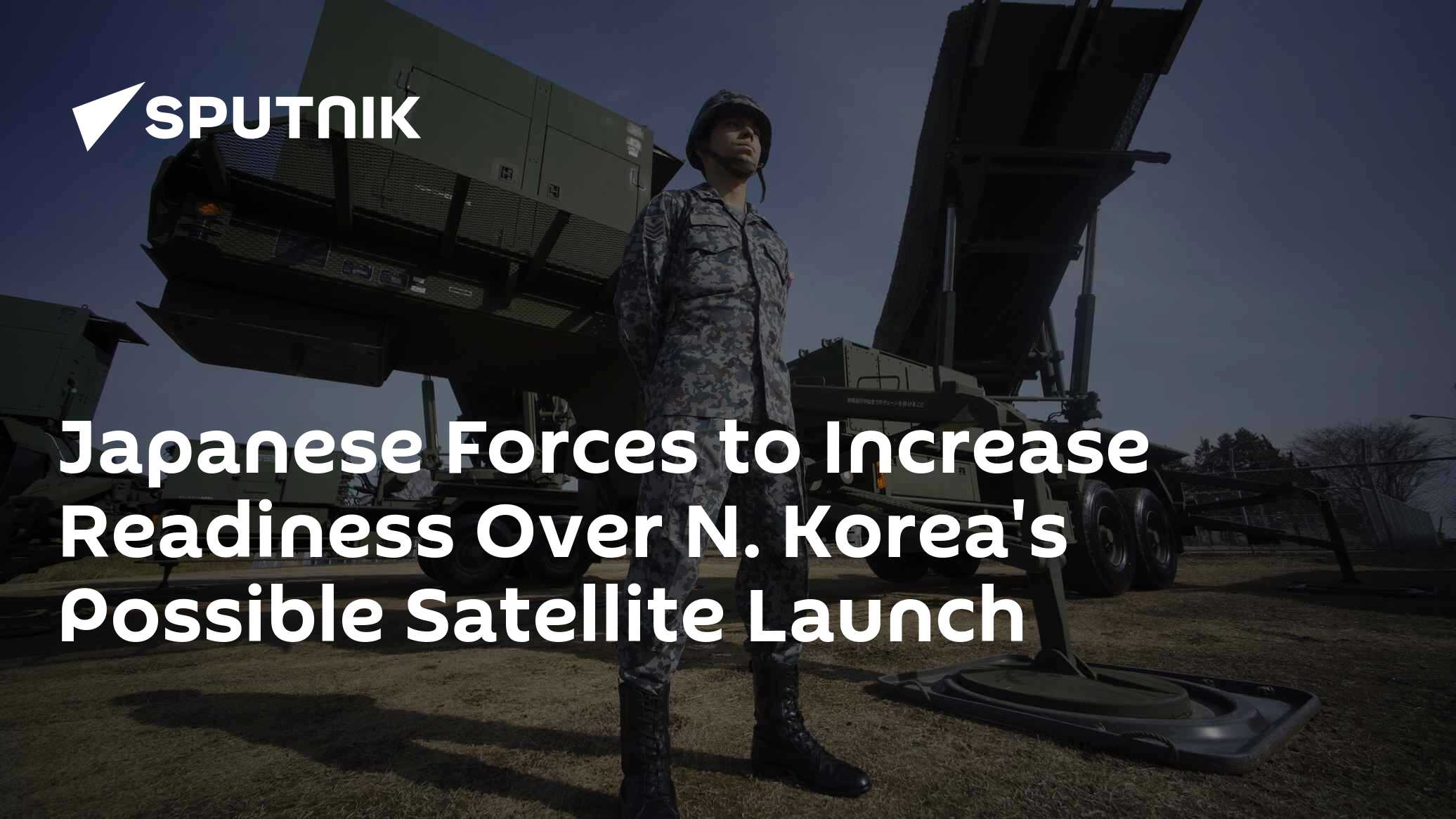 Japanese Forces to Increase Readiness Over N. Korea's Possible Satellite Launch