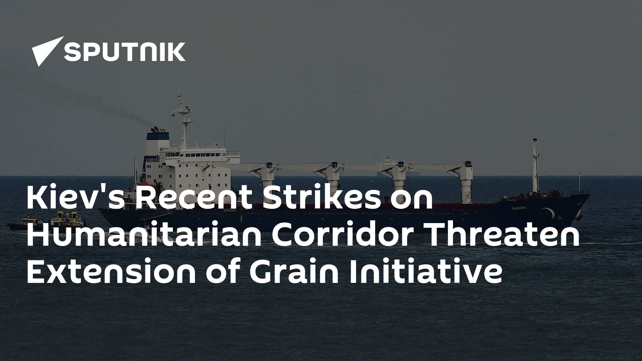 Kiev's Recent Strikes on Humanitarian Corridor Threaten Extension of Grain Initiative – Moscow