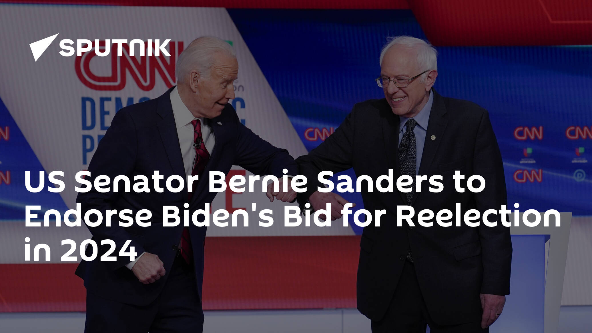 US Senator Bernie Sanders to Endorse Biden's Bid for Reelection in 2024