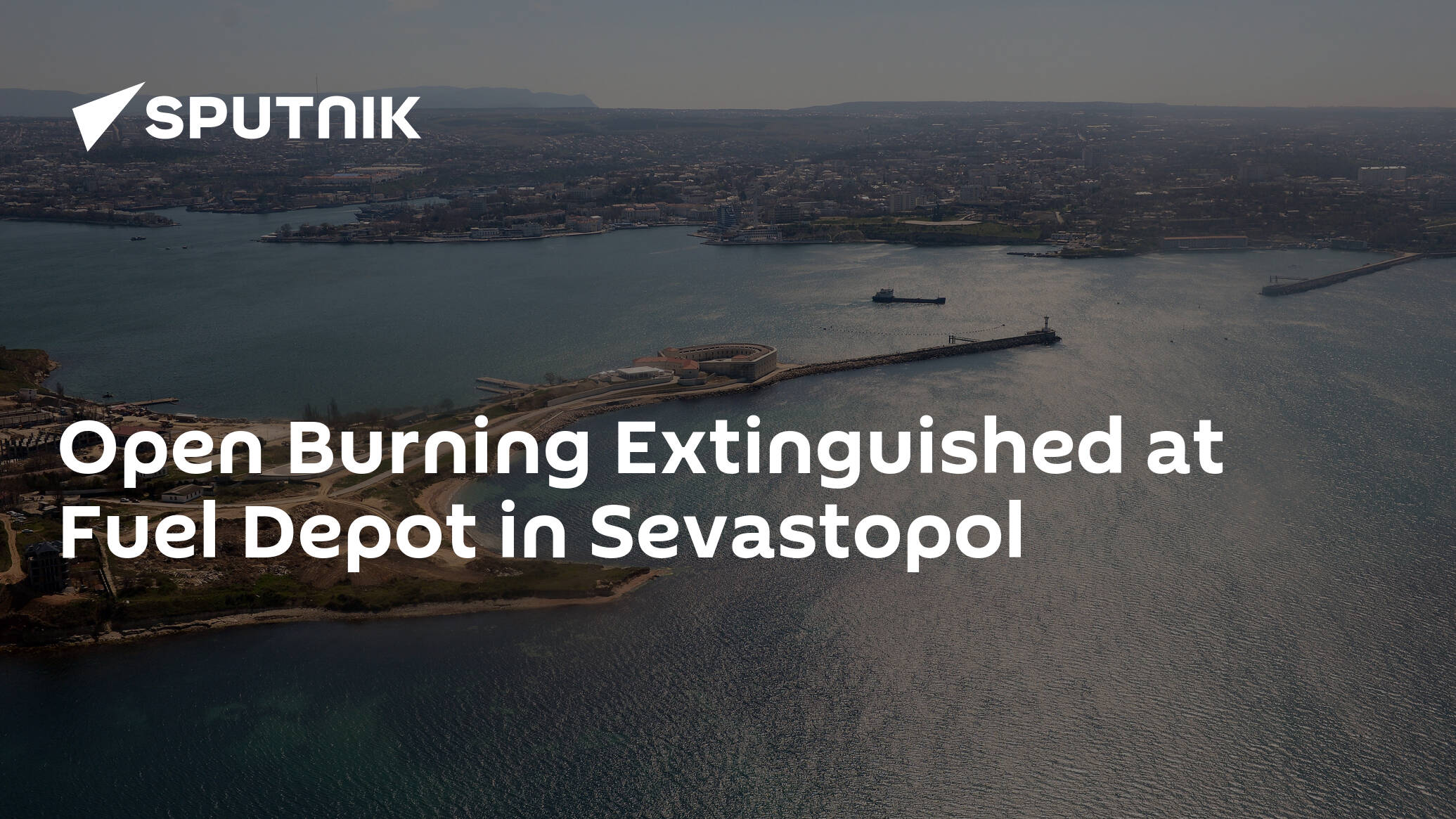 Open Burning Extinguished at Fuel Depot in Sevastopol