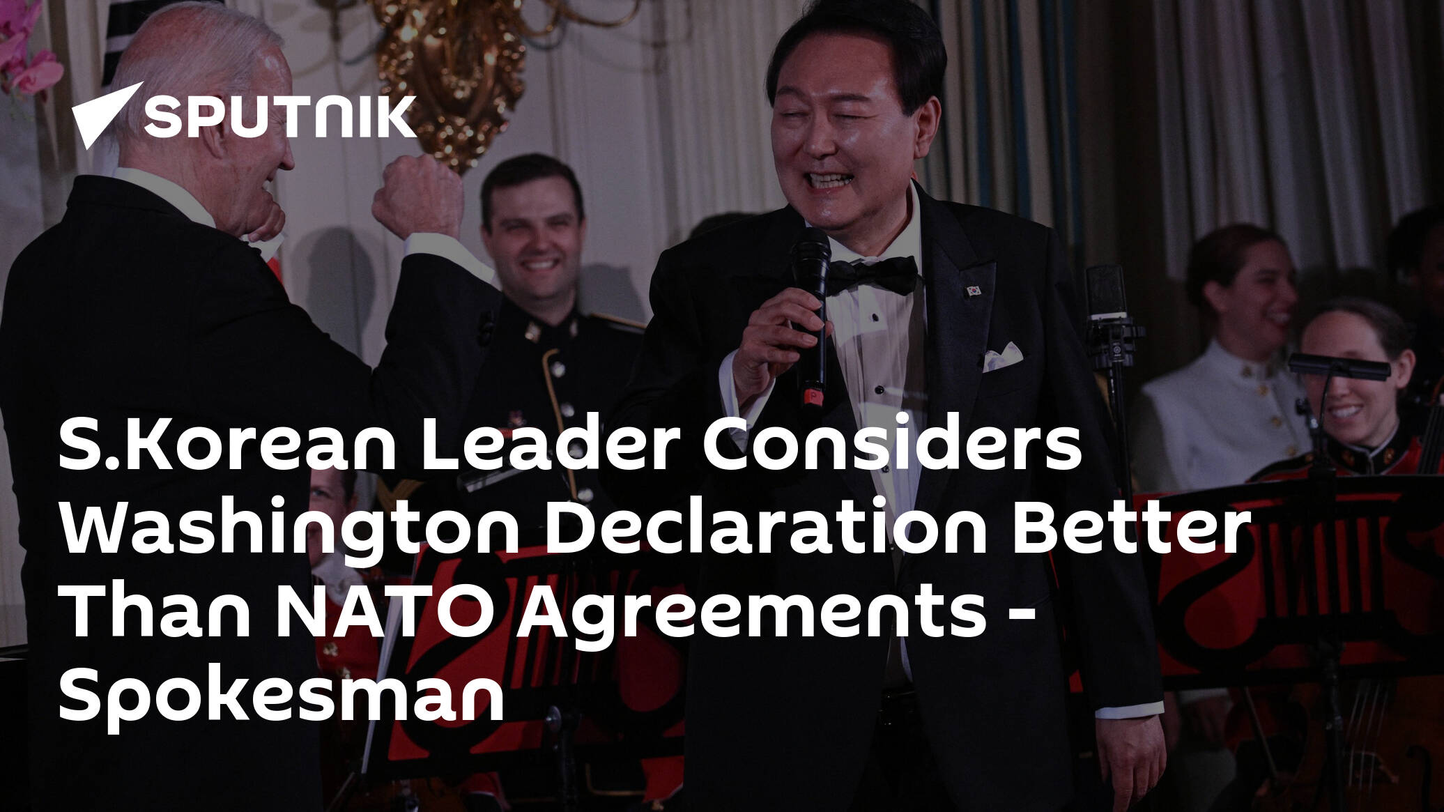 S.Korean Leader Considers Washington Declaration Better Than NATO Agreements – Spokesman