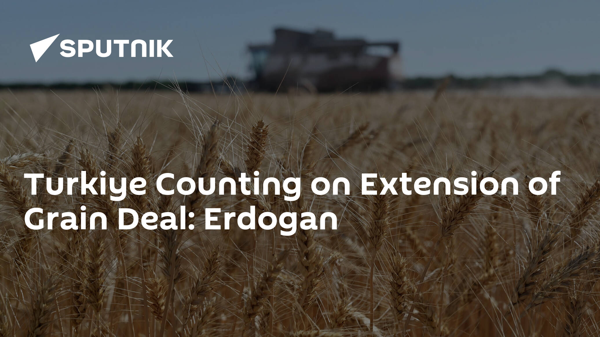 Turkiye Counting on Extension of Grain Deal: Erdogan