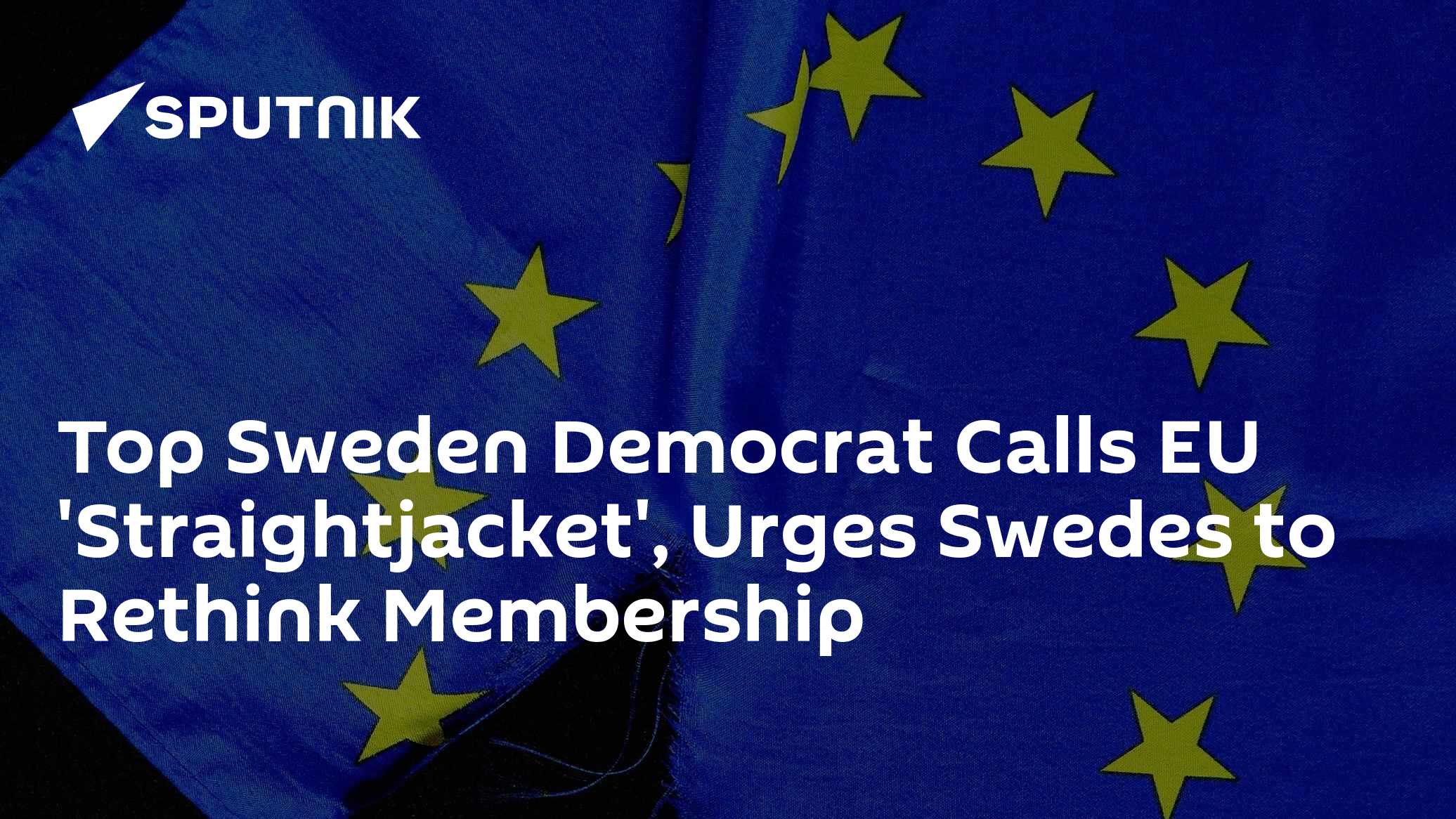 Top Sweden Democrat Urges to Rethink Membership in 'Straightjacket' EU - Vimarsana News