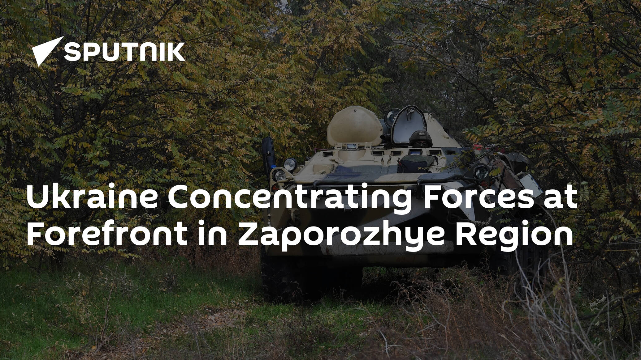 Ukraine Concentrating Forces at Forefront in Zaporozhye Region
