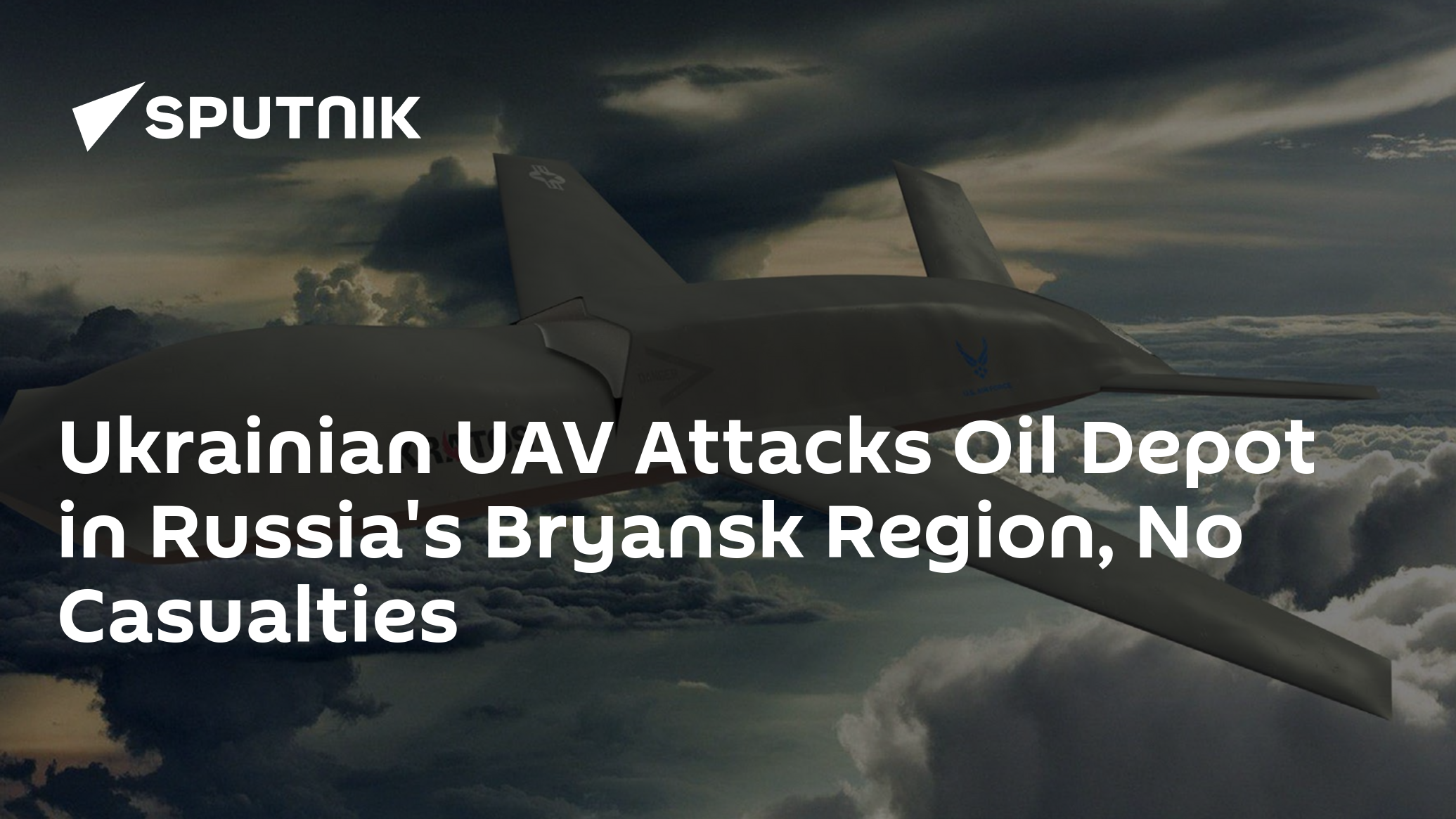 Ukrainian UAV Attacks Oil Depot in Russia's Bryansk Region, No Casualties