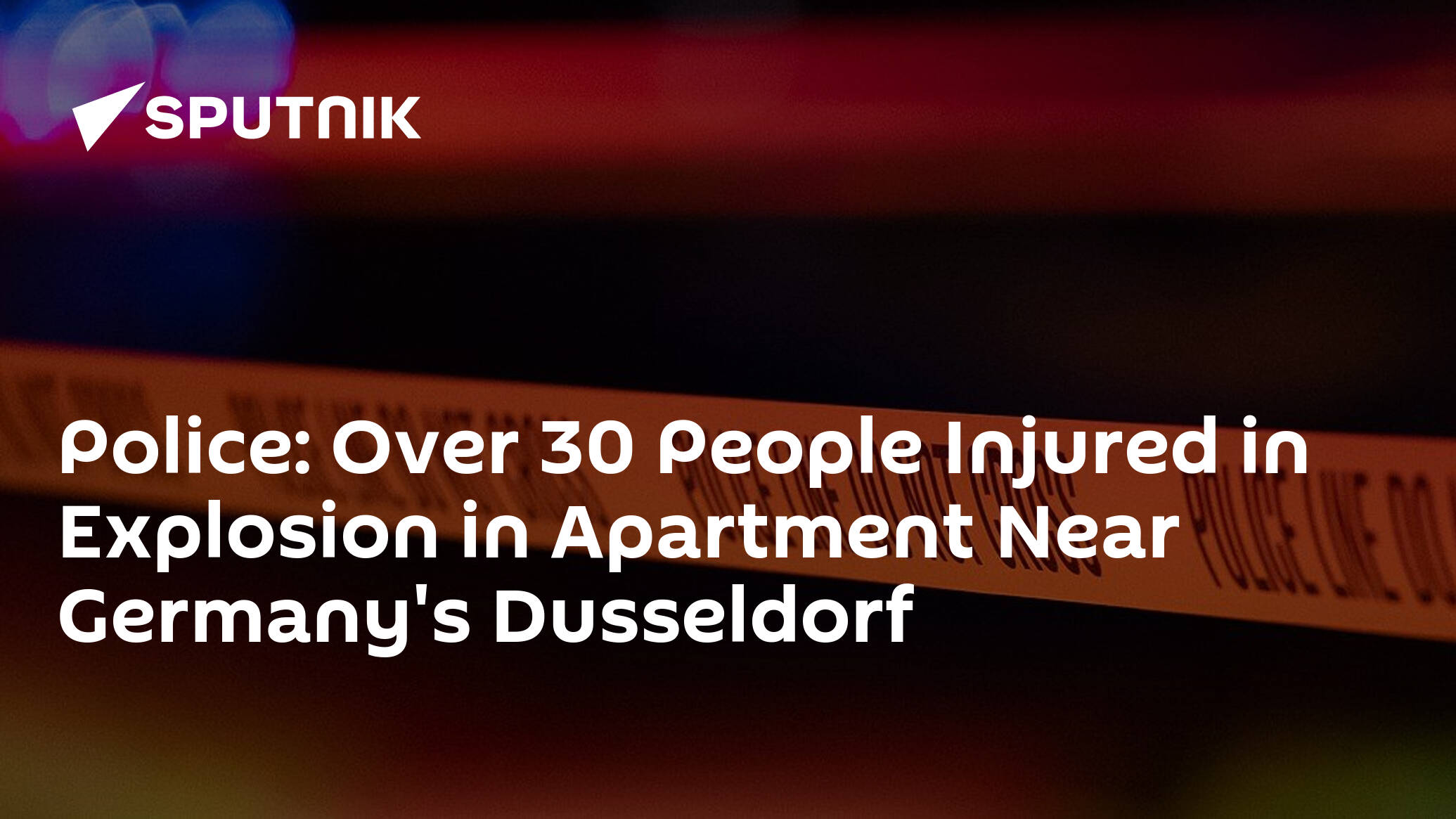 Police: Over 30 People Injured in Explosion in Apartment Near Germany's Dusseldorf