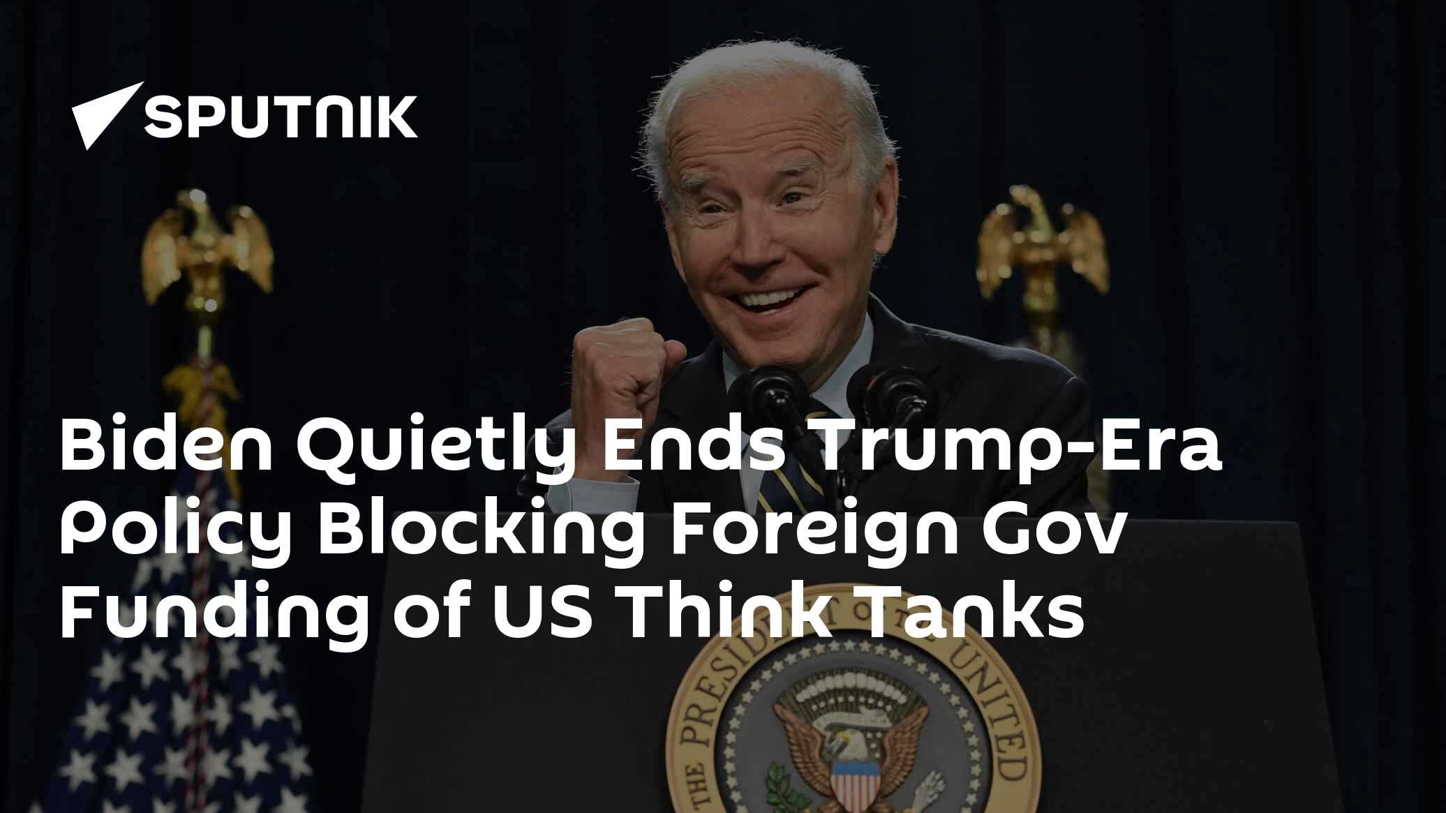 Biden Ends Policy The Required Disclosures for Foreign Donations to Think Tanks - Vimarsana News