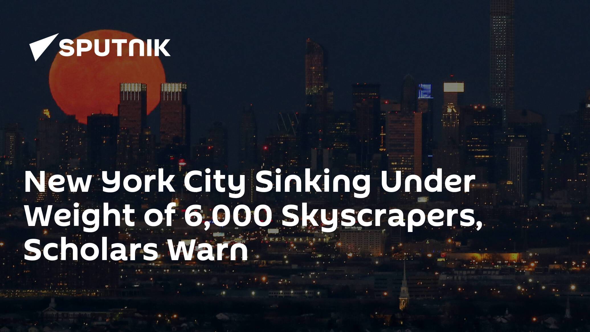 NYC Sinking: Findings of a new geological study suggests