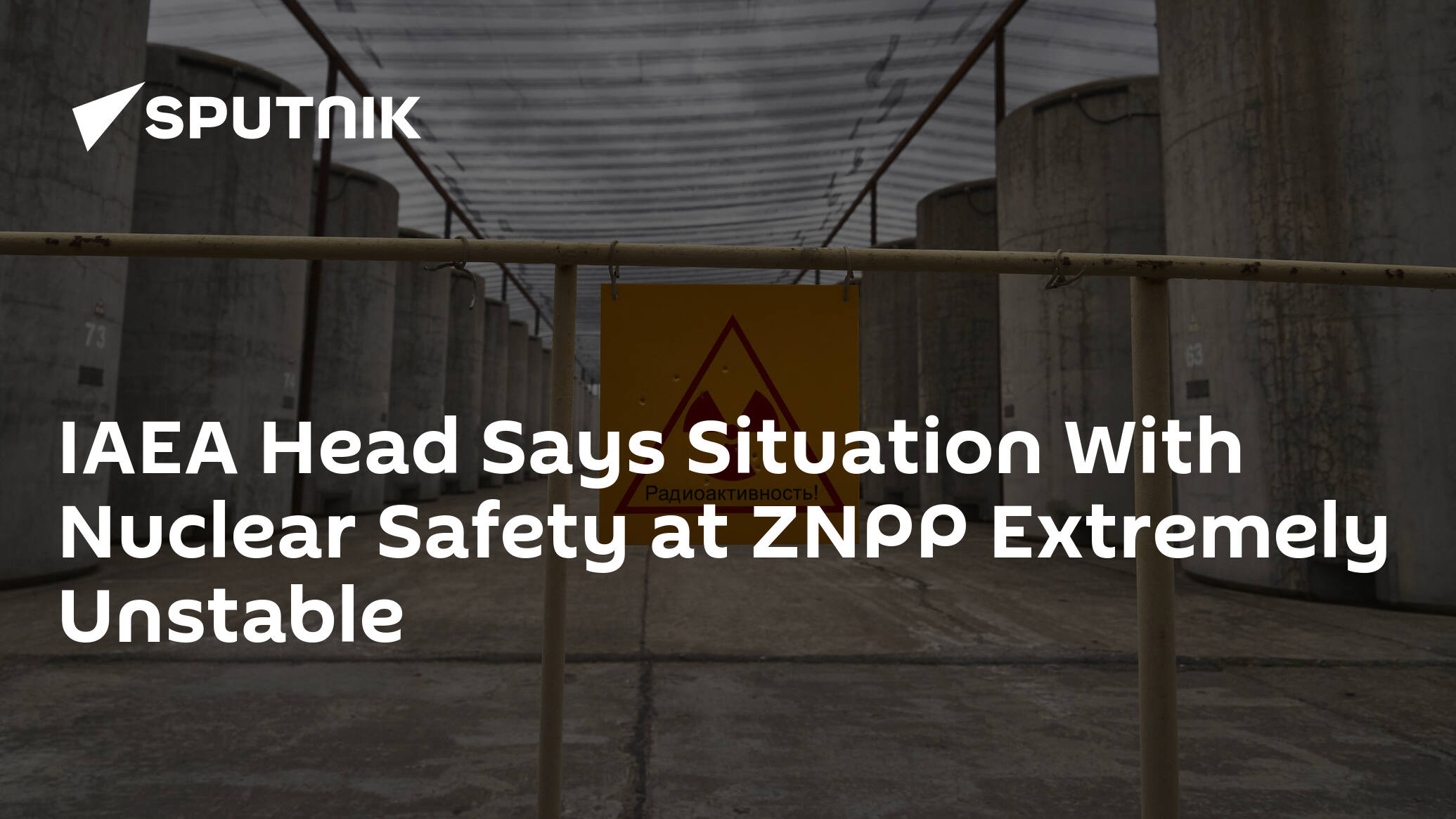 IAEA Head Says Situation With Nuclear Safety at ZNPP Extremely Unstable