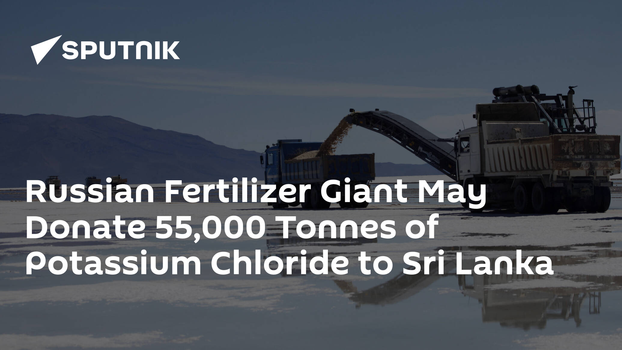 Russian Fertilizer Giant May Donate 55,000 Tonnes of Potassium Chloride to Sri Lanka