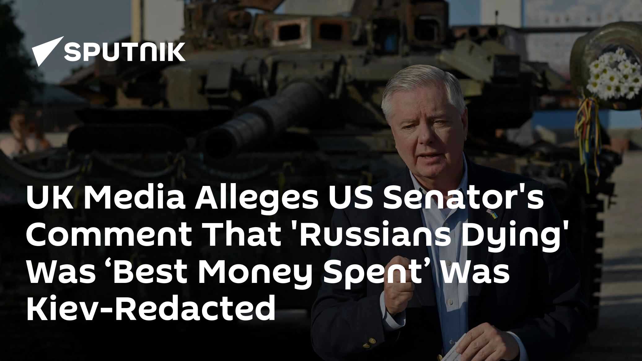 US Senator's Comments About 'Best Money Ever Spent' Redacted by Kiev - Vimarsana News