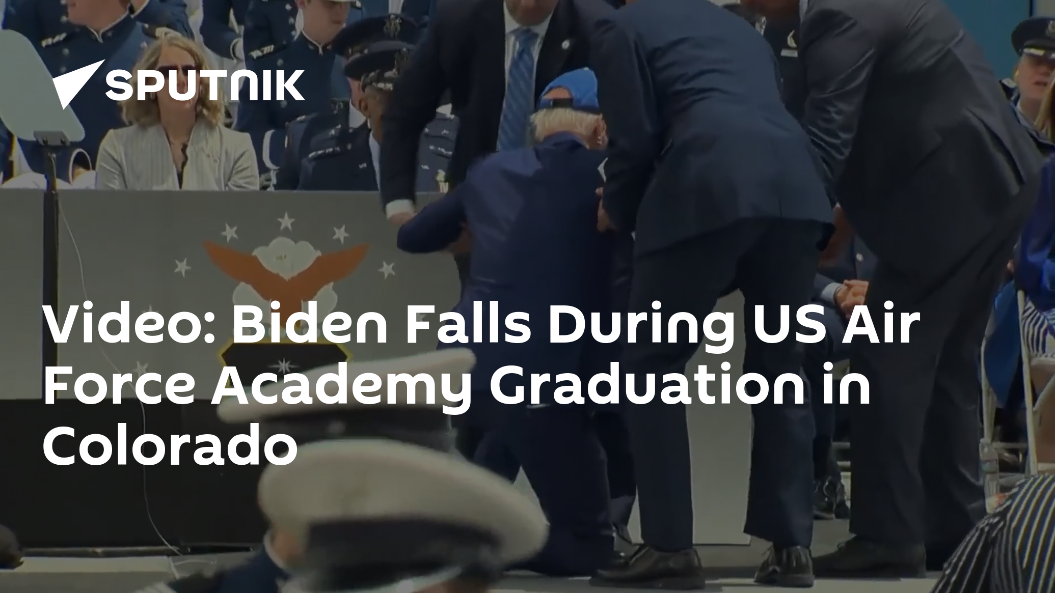 Biden Takes a Fall at USAF Graduation