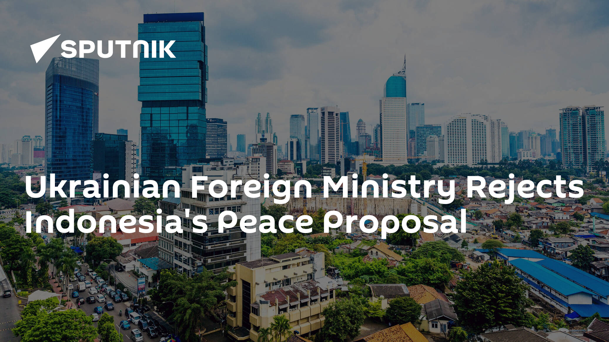 Ukrainian Foreign Ministry Rejects Indonesia's Peace Proposal