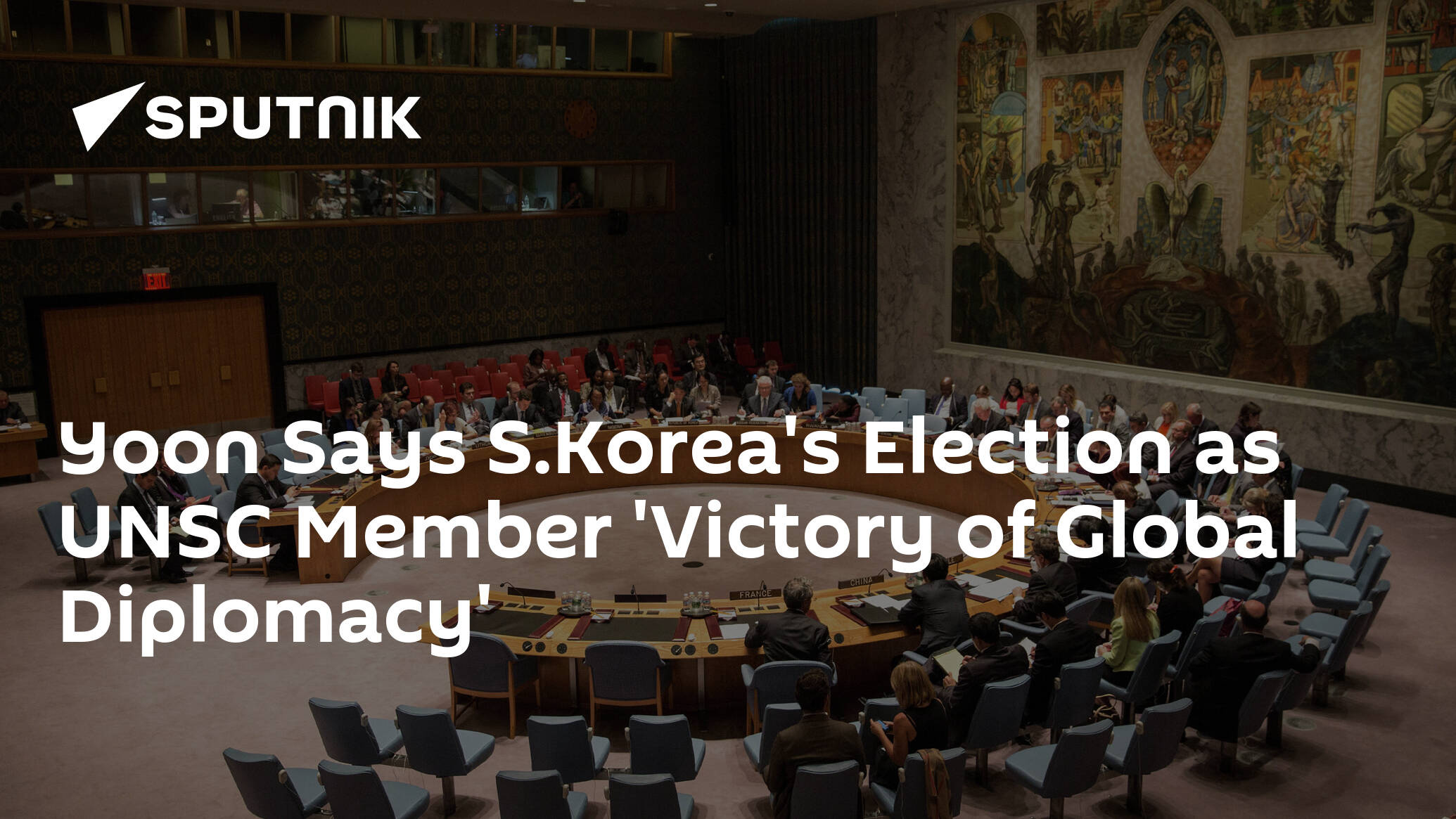 Yoon Says S.Korea's Election as UNSC Member 'Victory of Global Diplomacy'