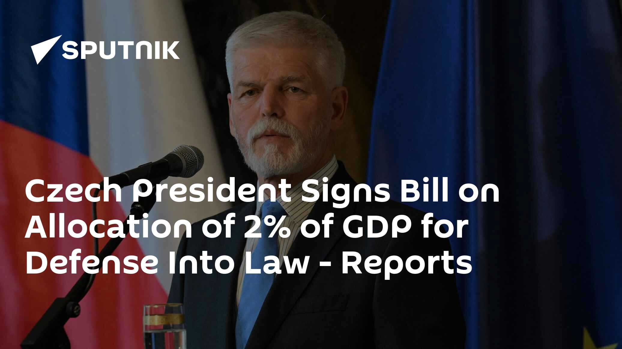 Czech President Signs Bill on Allocation of 2% of GDP for Defense Into Law – Reports