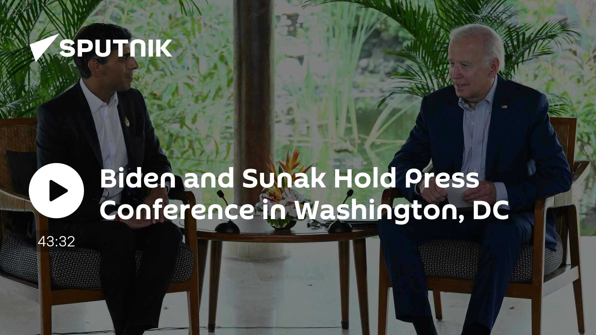 Biden and Sunak Hold Press Conference in Washington - Vimarsana News