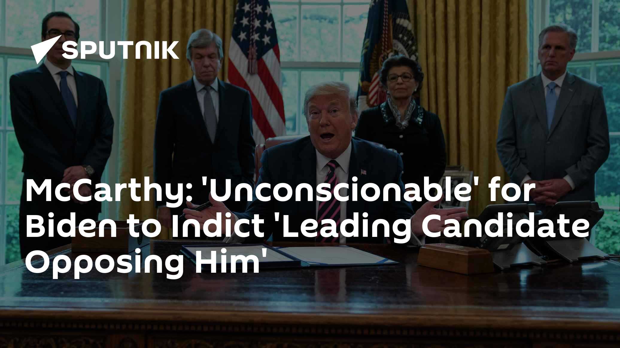 McCarthy: 'Unconscionable' for Biden to Indict 'Leading Candidate Opposing Him'