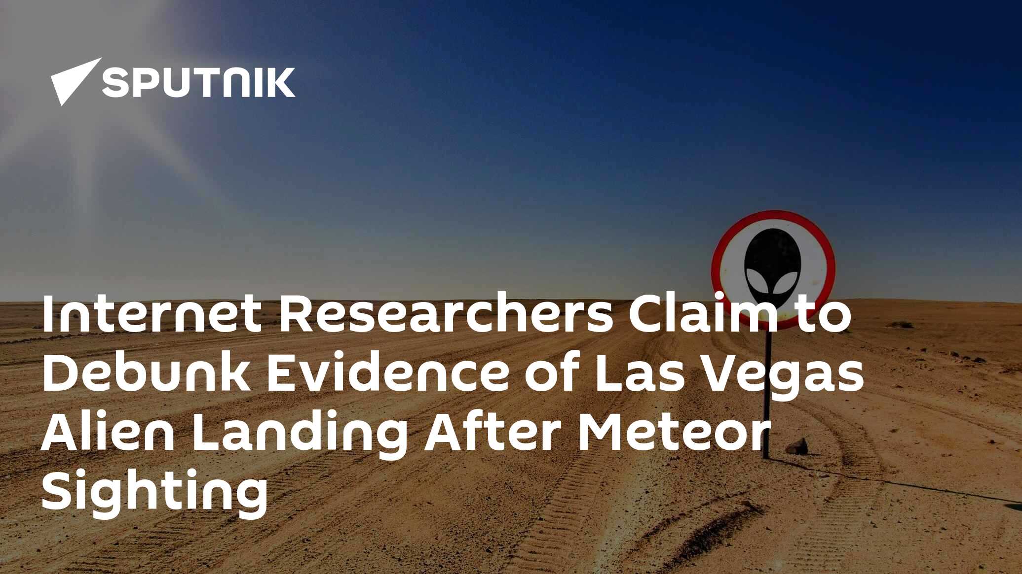 Researchers Claim to Debunk Evidence of Las Vegas Alien Landing