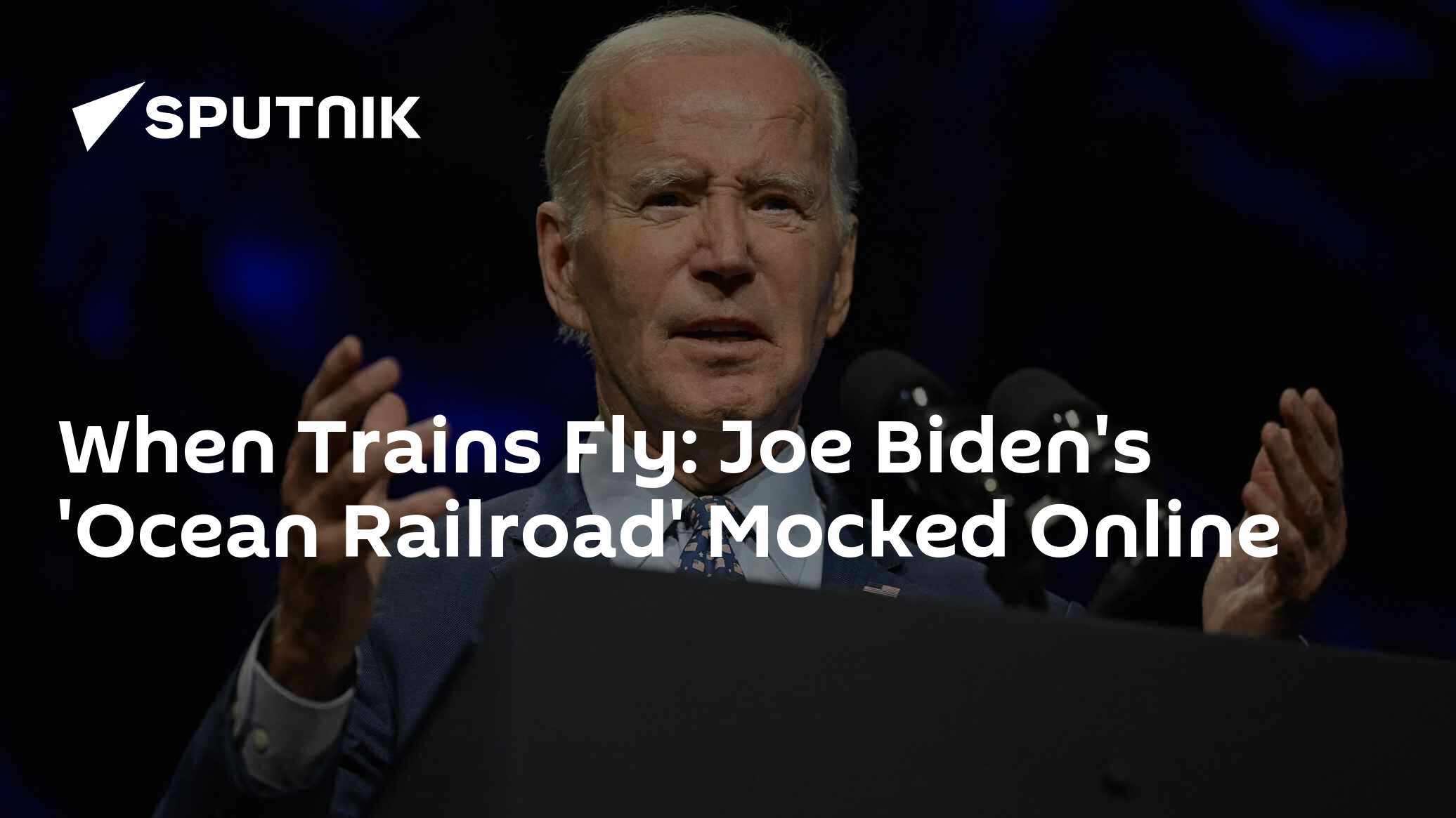 'When Trains Fly': Joe Biden's 'Ocean Railroad' Mocked Online - Vimarsana News