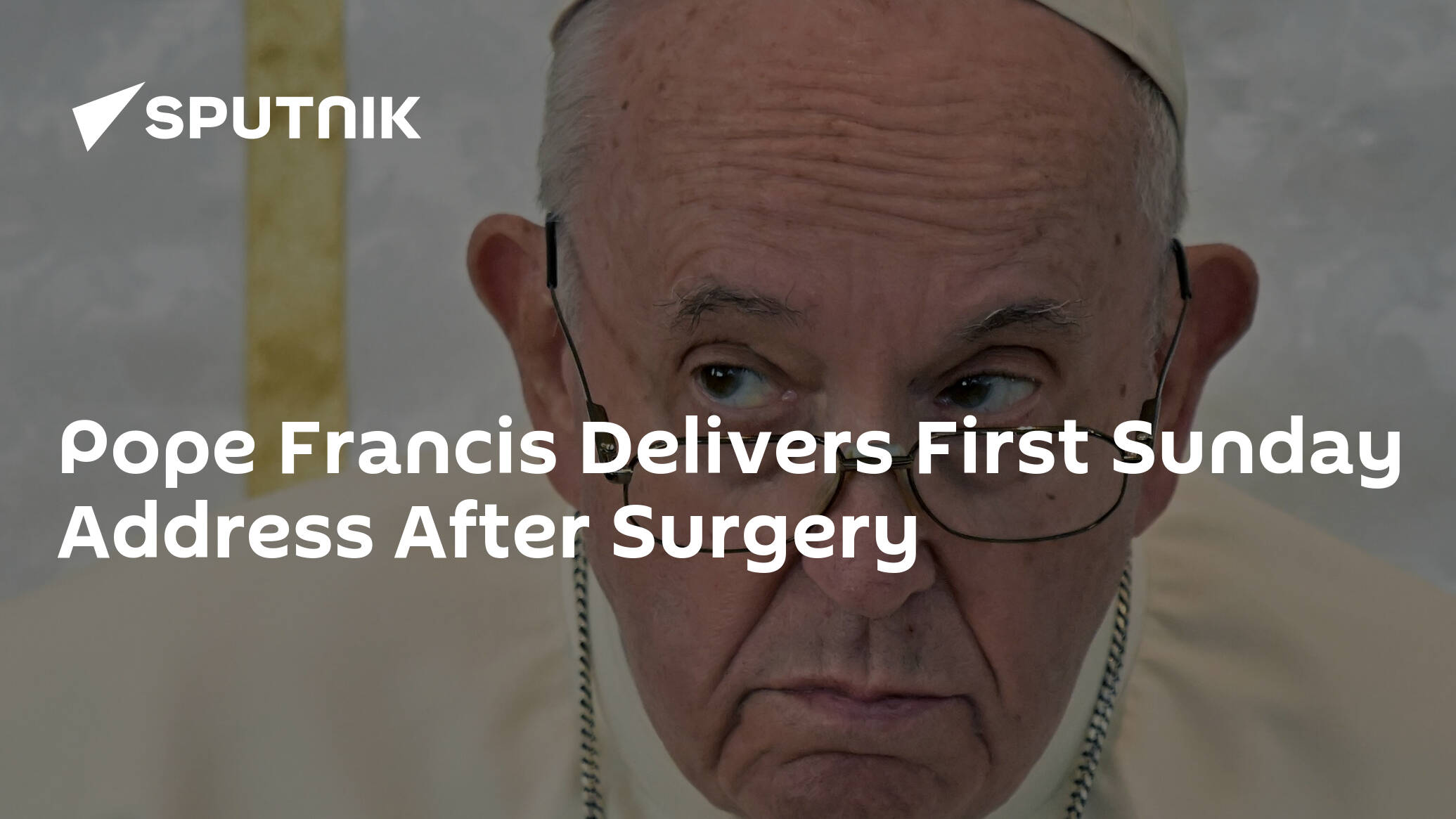 Pope Francis Delivers First Sunday Address After Surgery