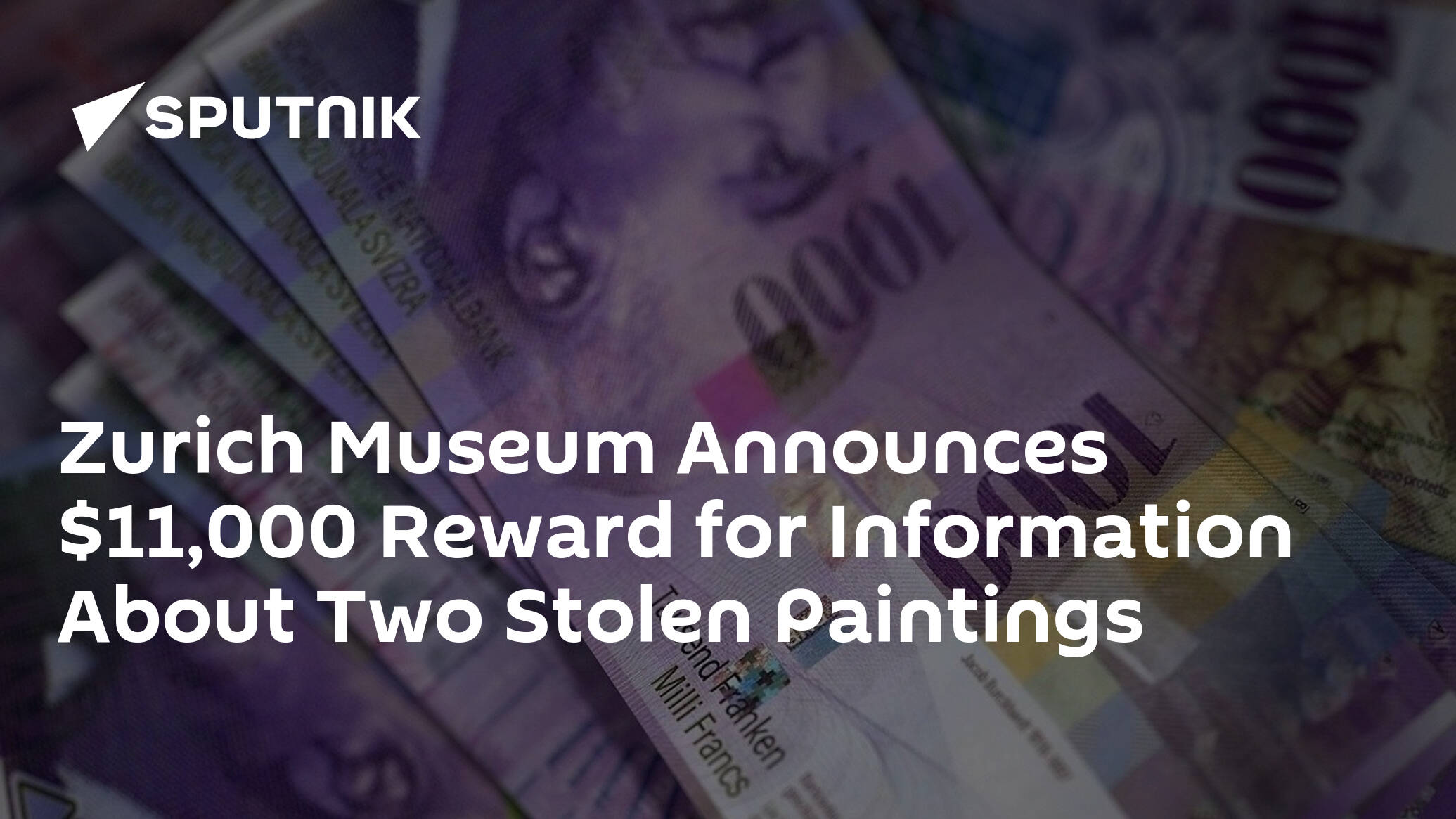 Zurich Museum Announces ,000 Reward for Information About Two Stolen Paintings
