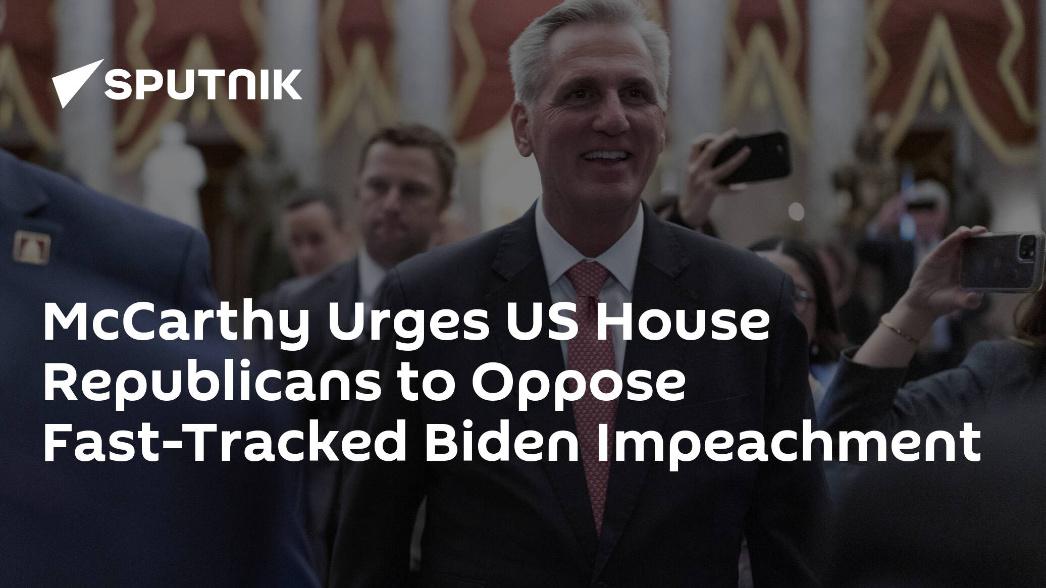 McCarthy Urges US House Republicans to Oppose Fast-Tracked Biden Impeachment